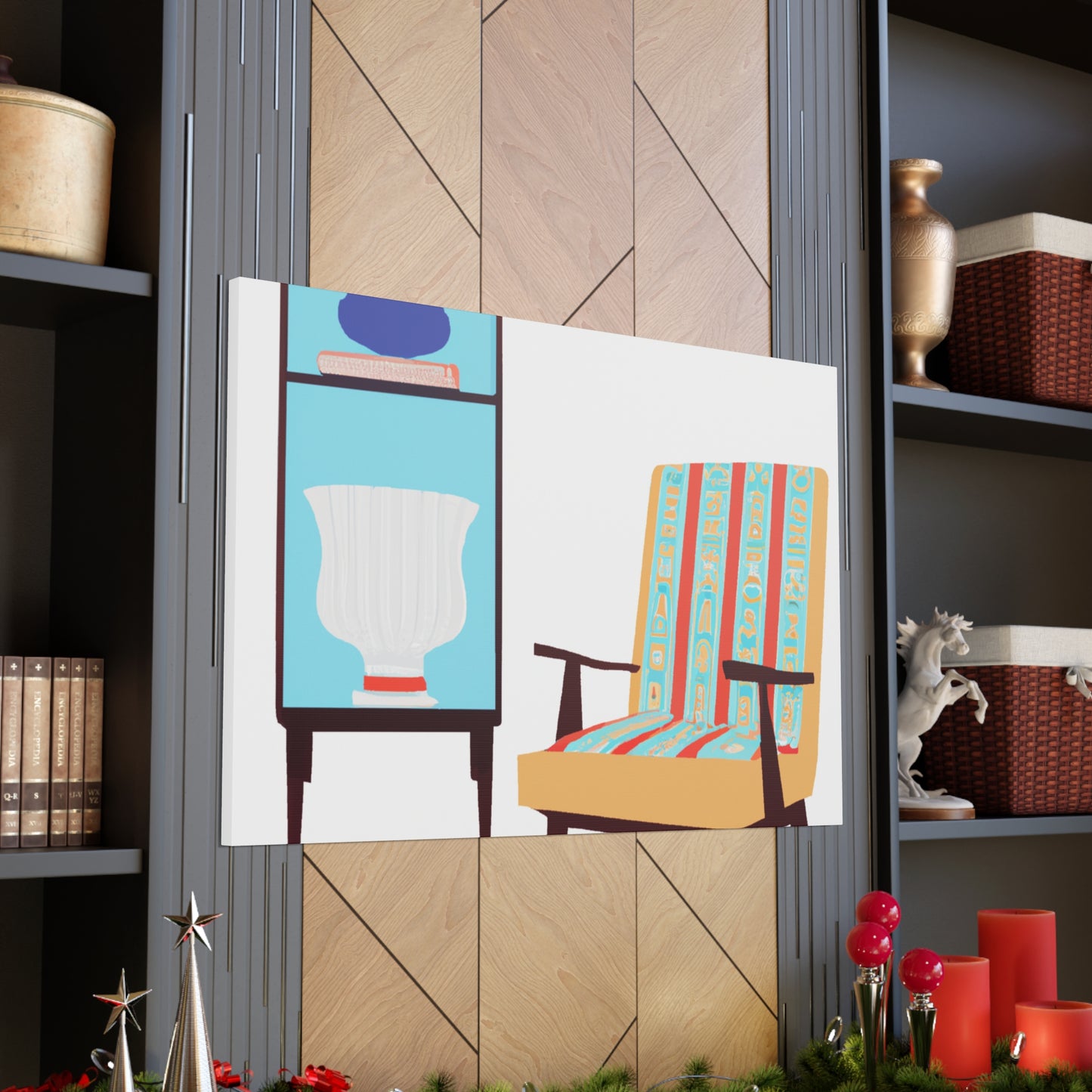 Cottoncloud Cat - Midcentury Canvas