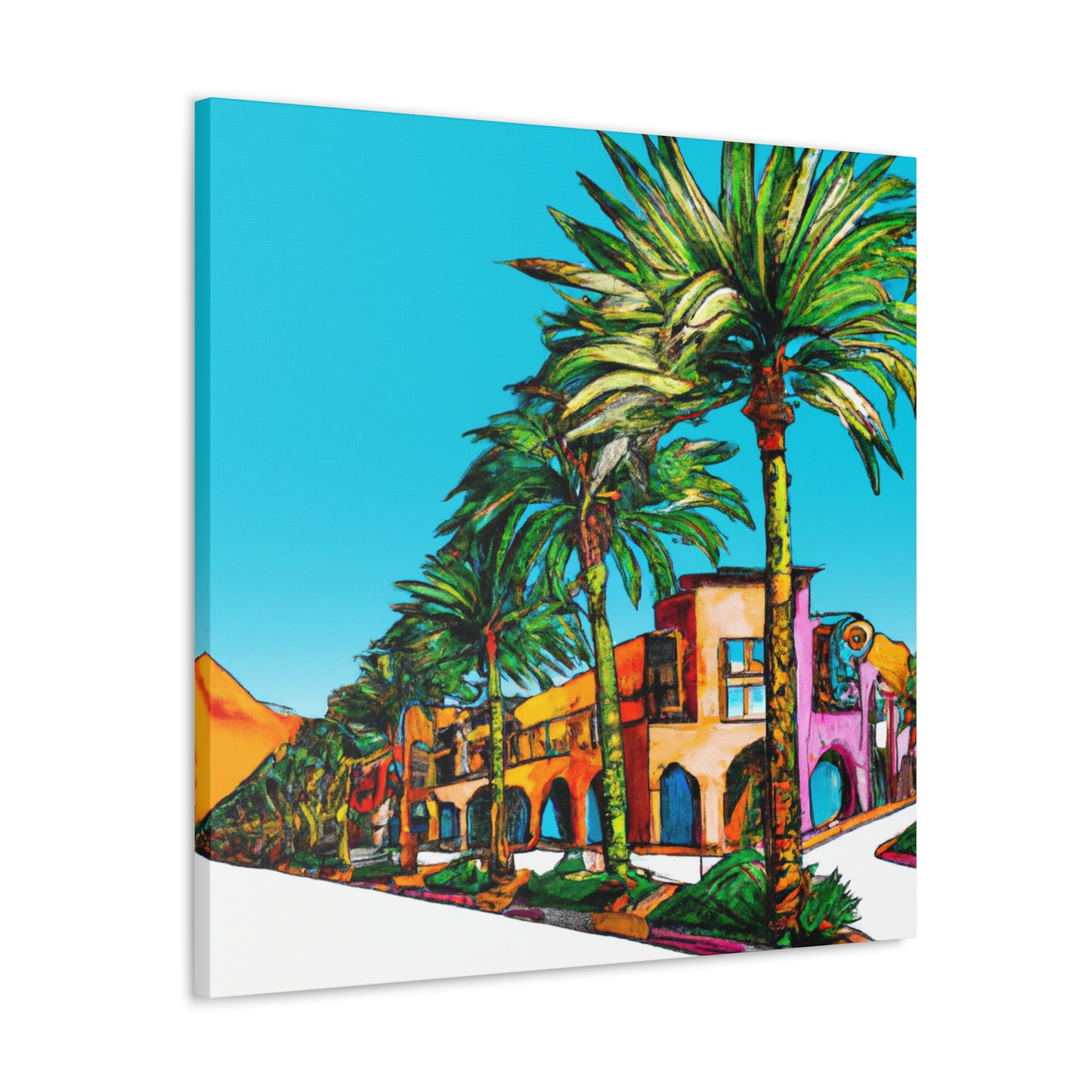 Desert Fontanas - Architectural - Canvas