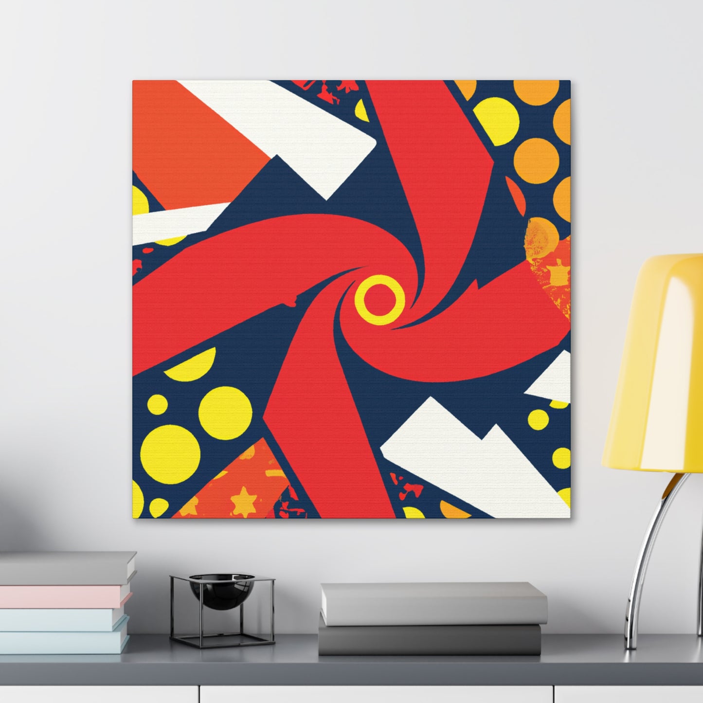 "Asteroid Bloom - Midcentury" - Canvas