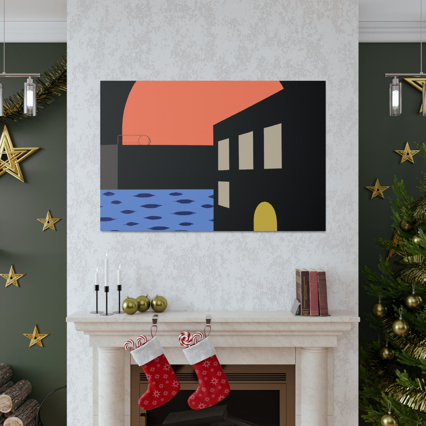 Street Walk - Midcentury Canvas