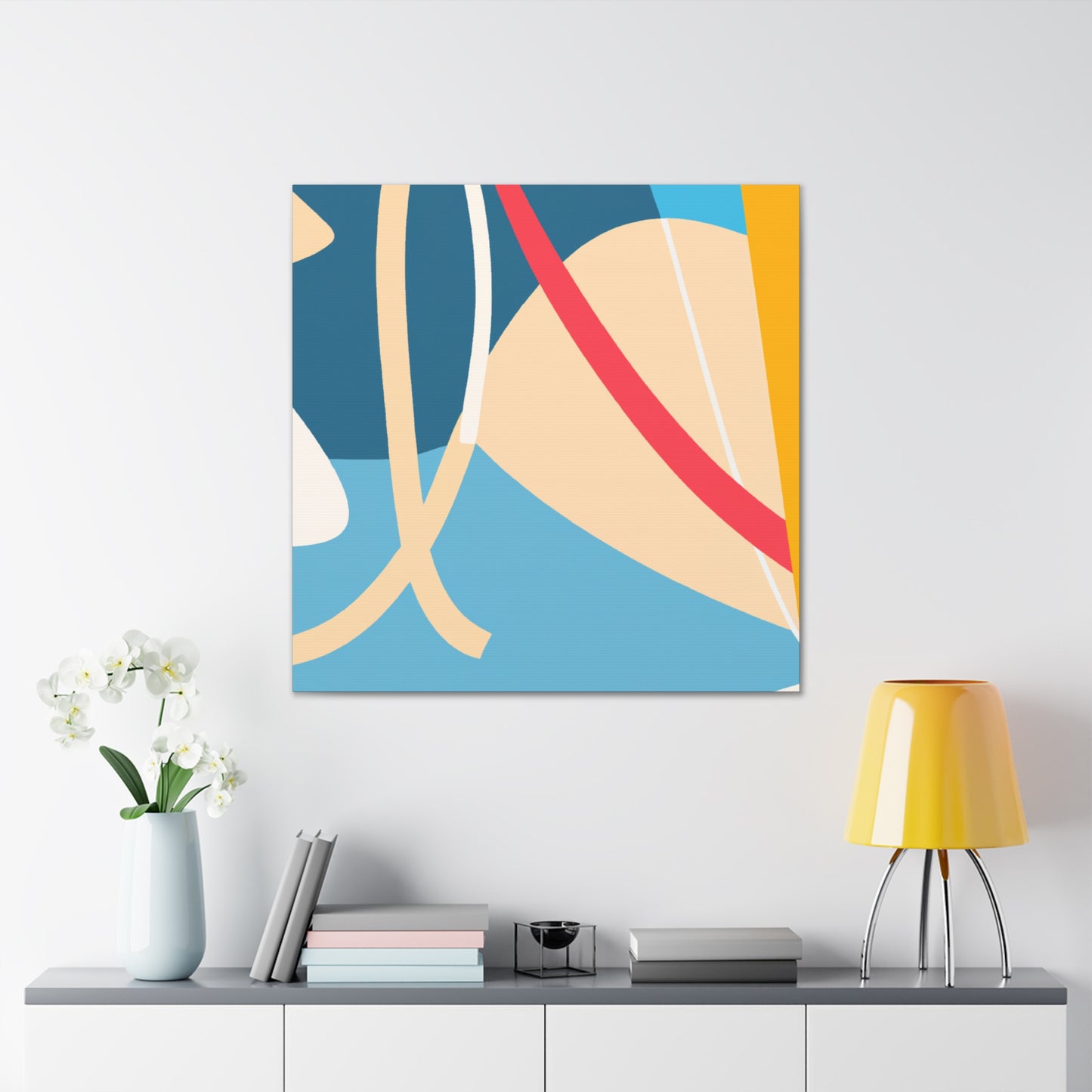Faux Zen- Midcentury - Canvas
