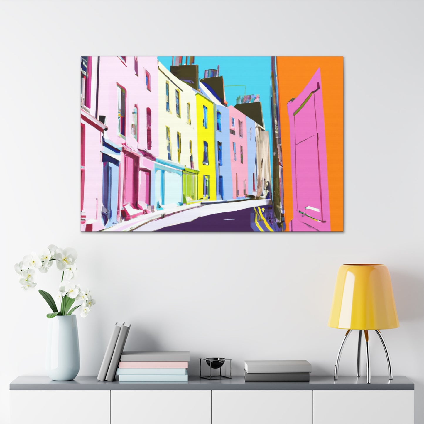 Magnolia City - New Orleans - Architectural - Canvas