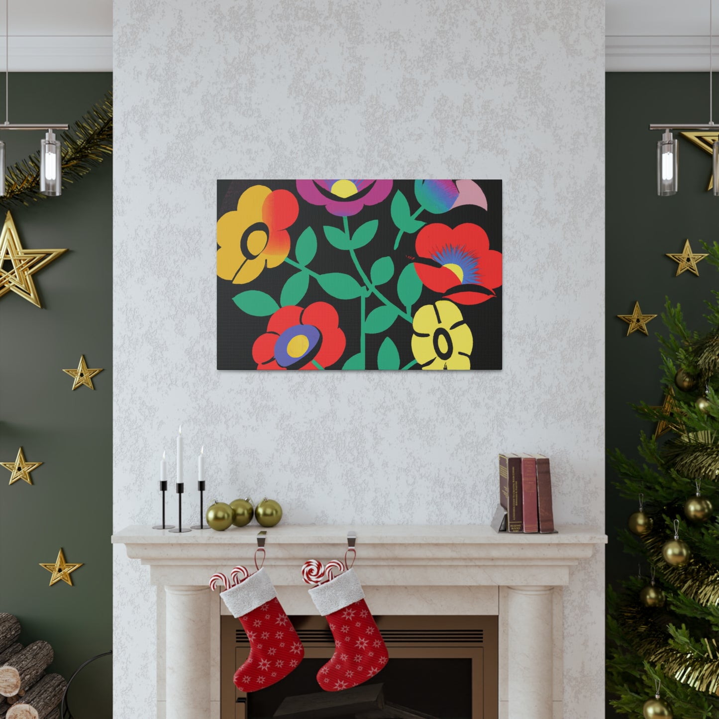 Frenzy Mammoth - Floral Canvas