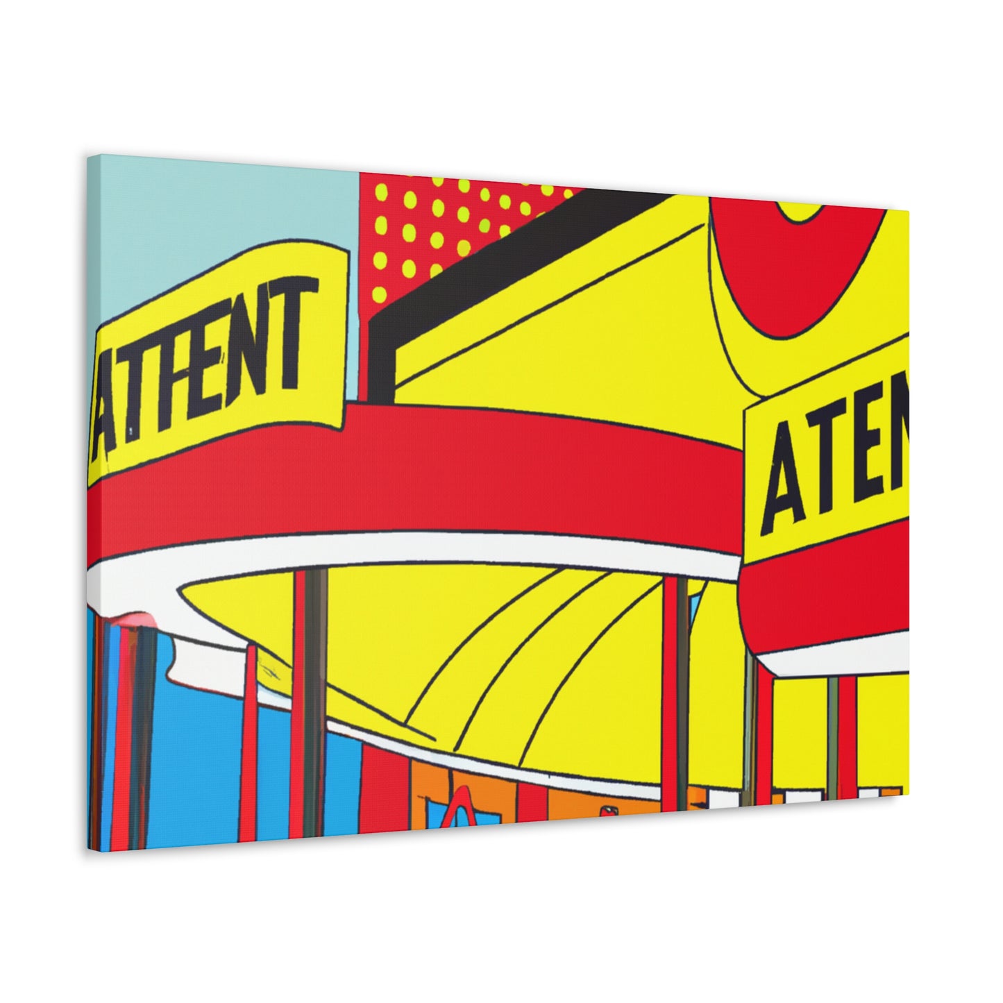 Retro-o-rama Amusement Arcade. - Architectural Canvas Pop Art