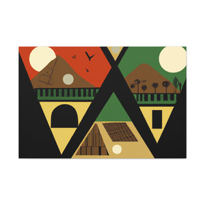 "Cosmological Dance - Midcentury" - Canvas