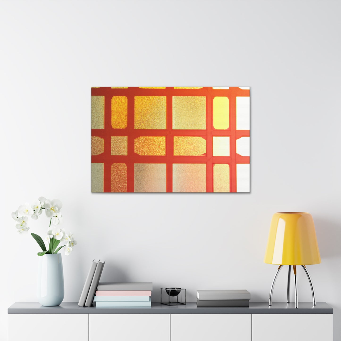 Orange Slice - Glass Canvas