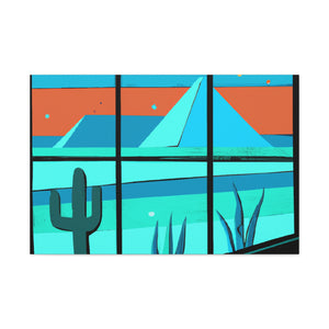 "Abstract Balance - Midcentury" - Canvas