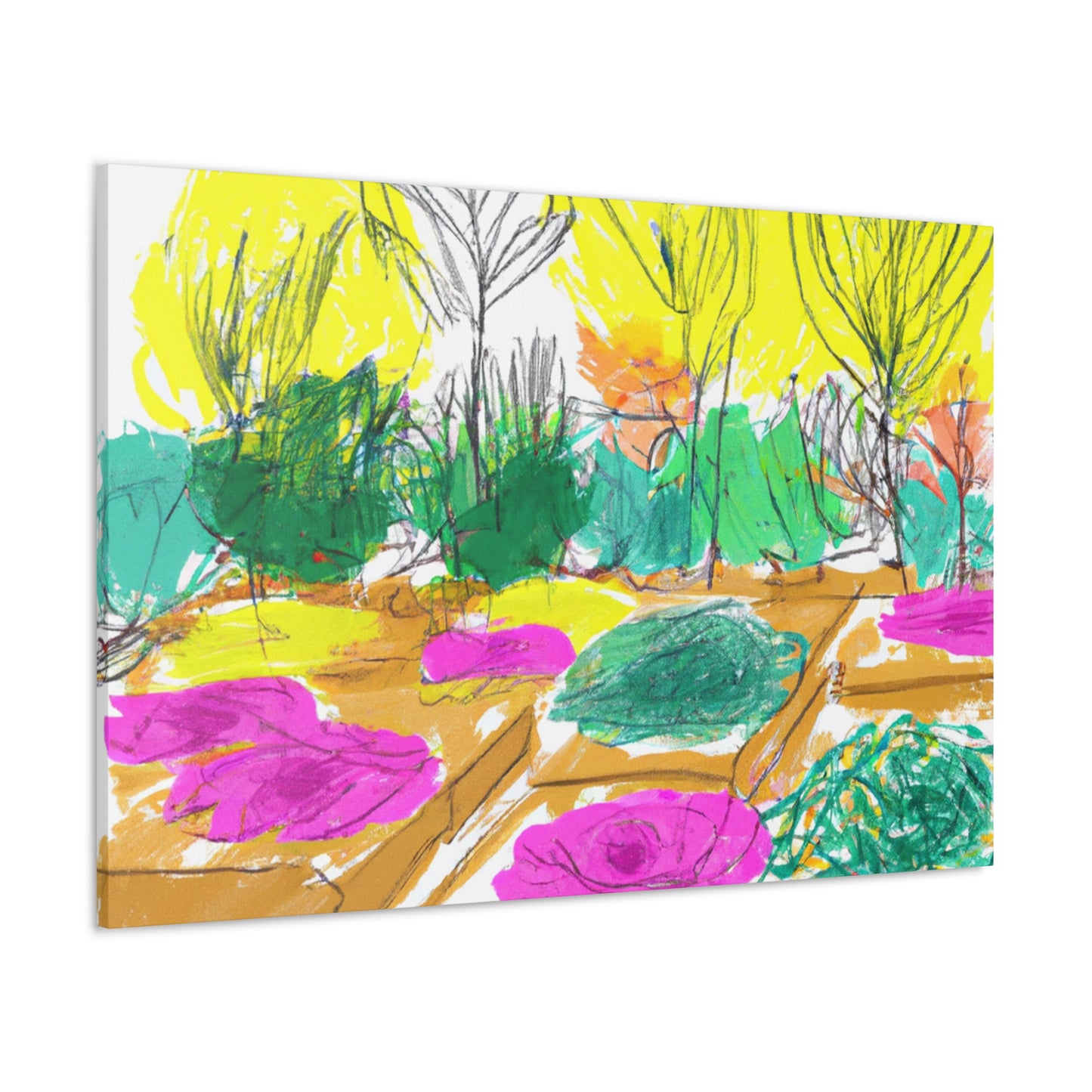 Butterfly Bloom Landscape - Canvas