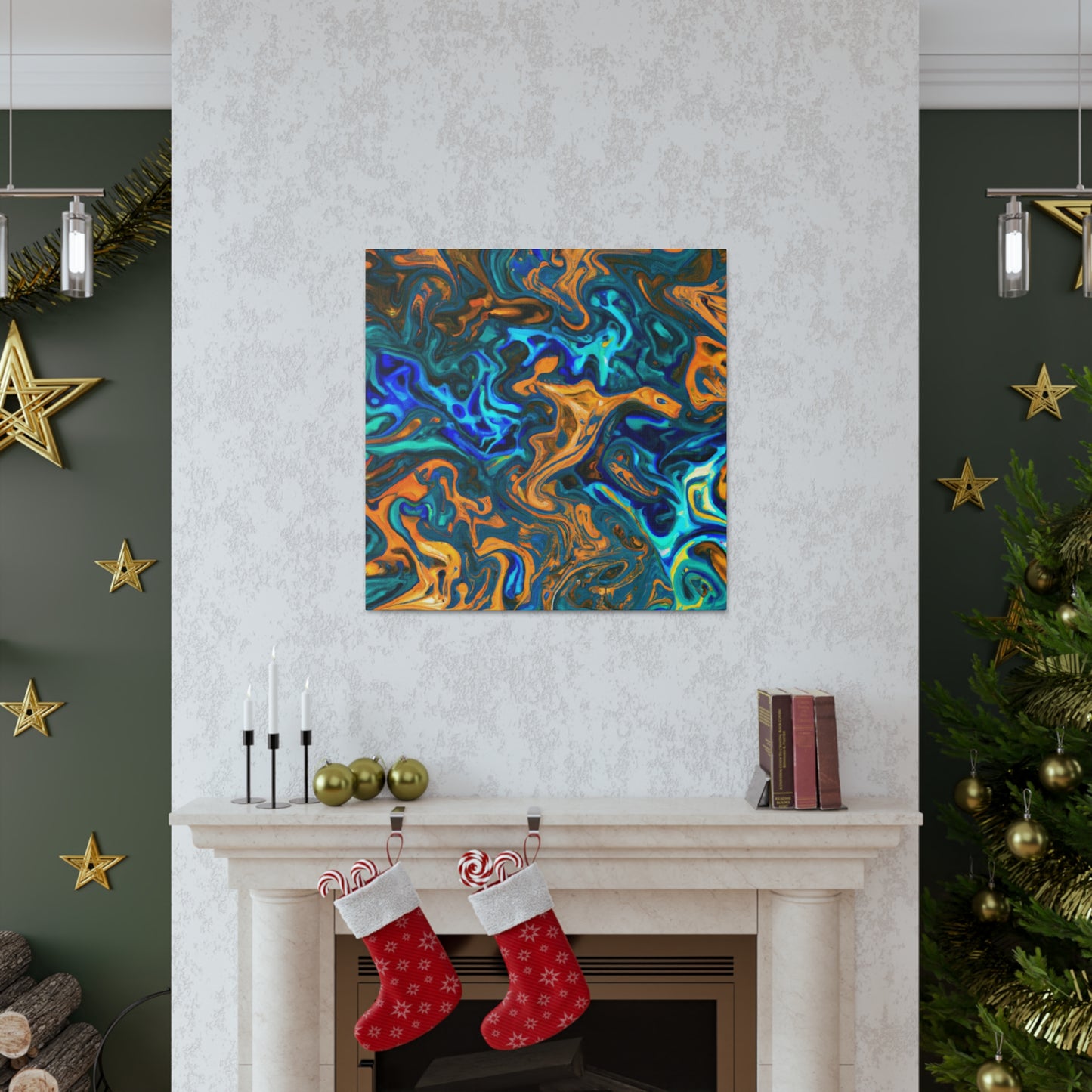Fire and Water - Canvas - Abstract