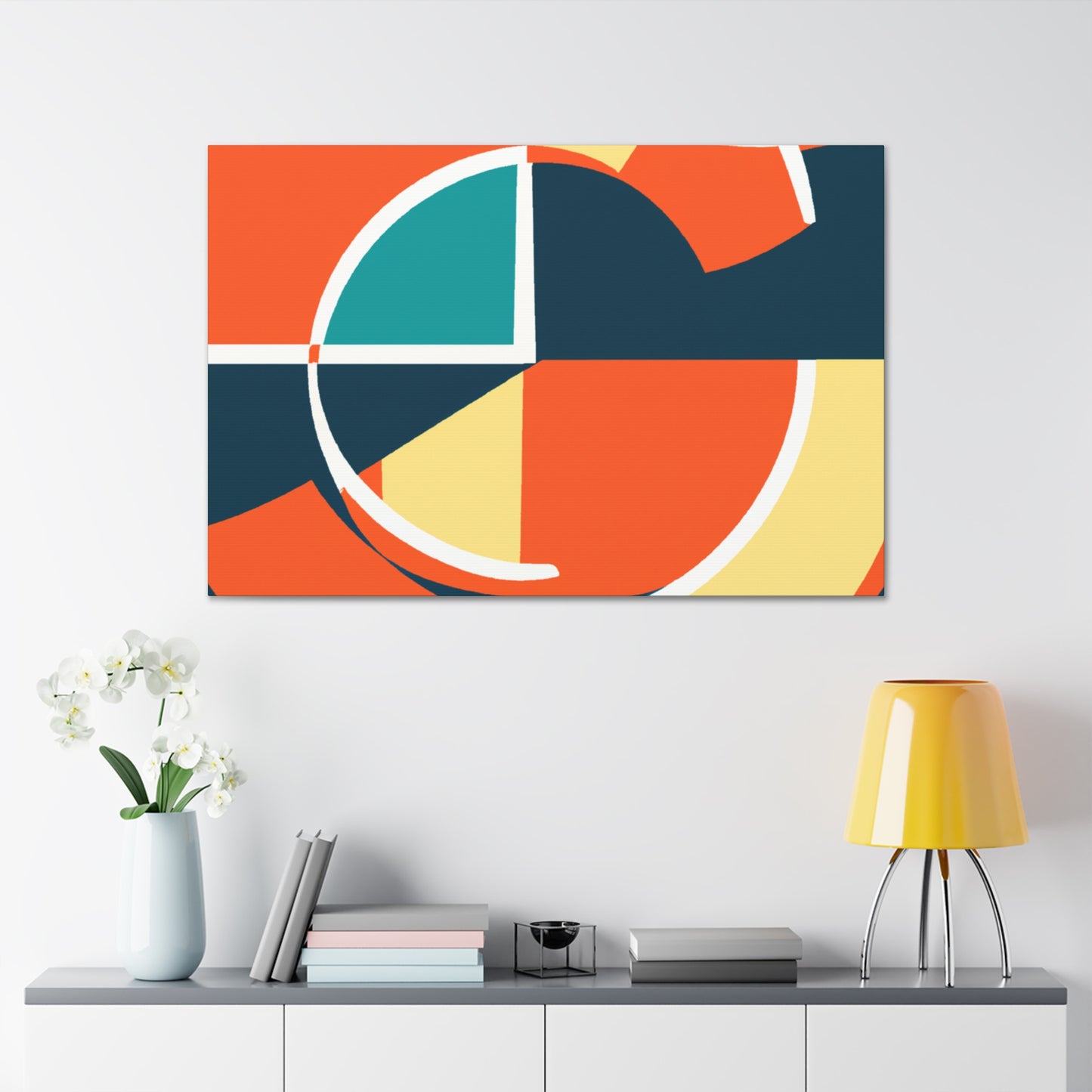 Vibrant Palette- Midcentury - Canvas