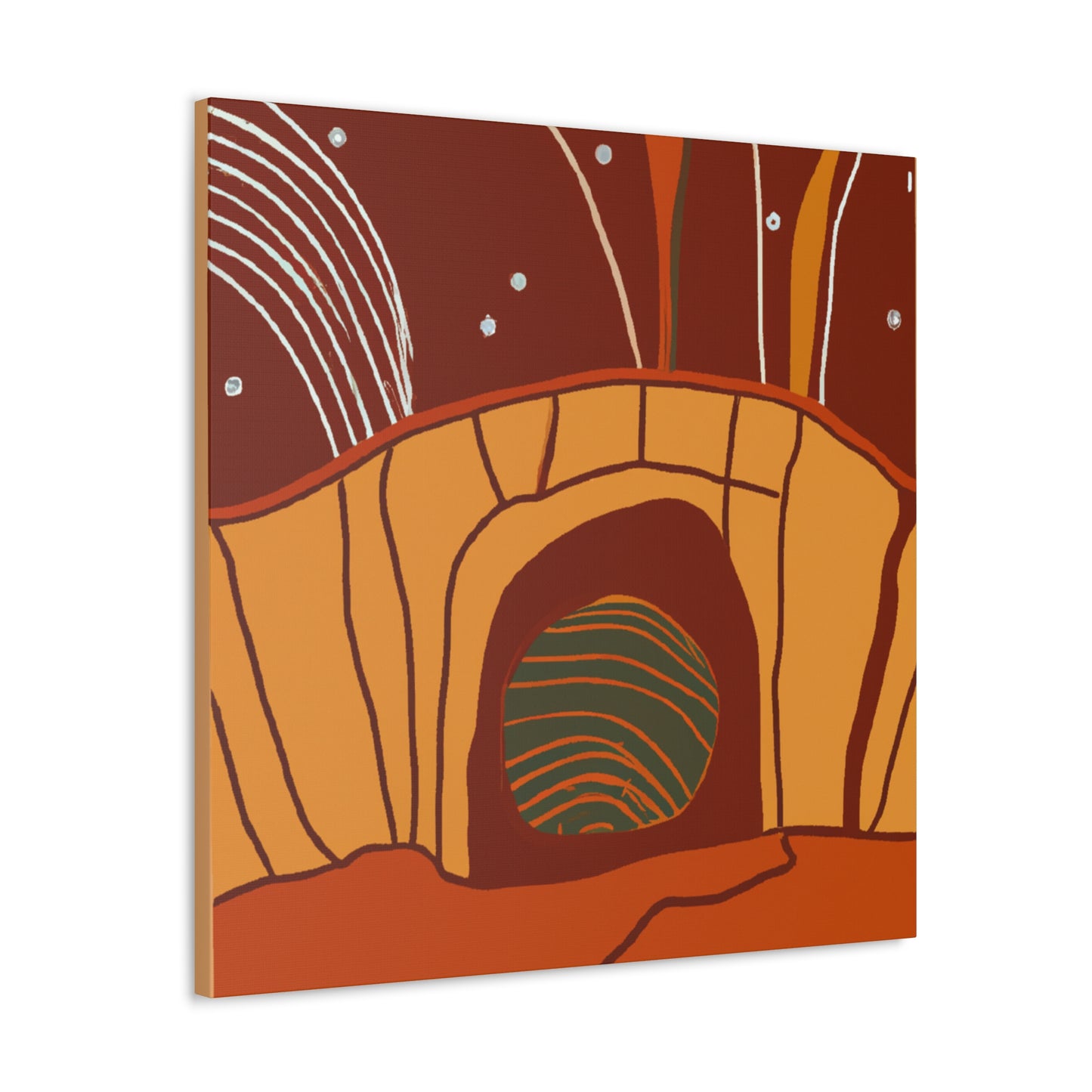 Retro Facade - Midcentury - Canvas