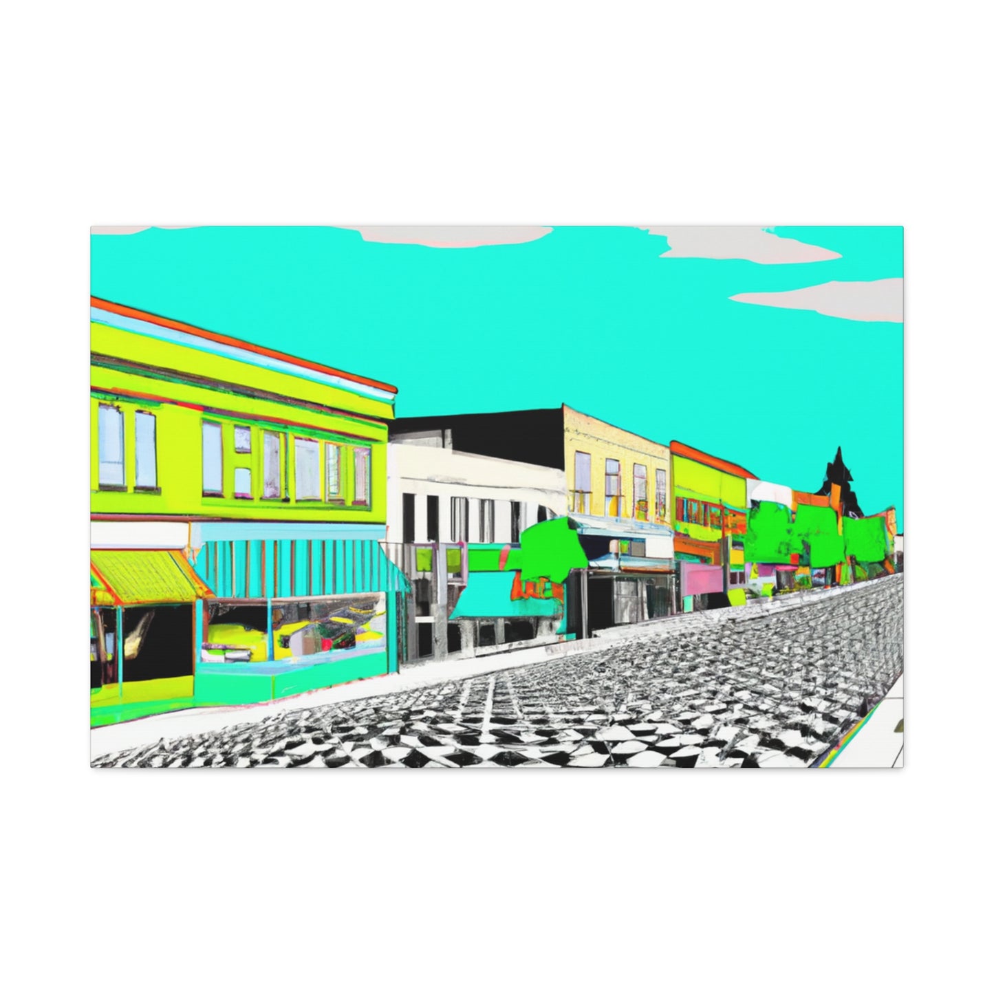 Streamlined Boulevard - Architectural Canvas - Pop Art