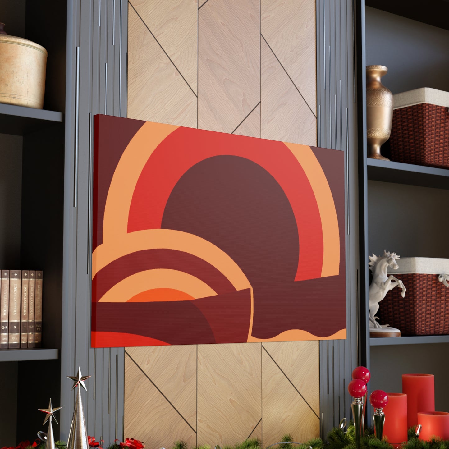 Circular Bliss - Midcentury Canvas