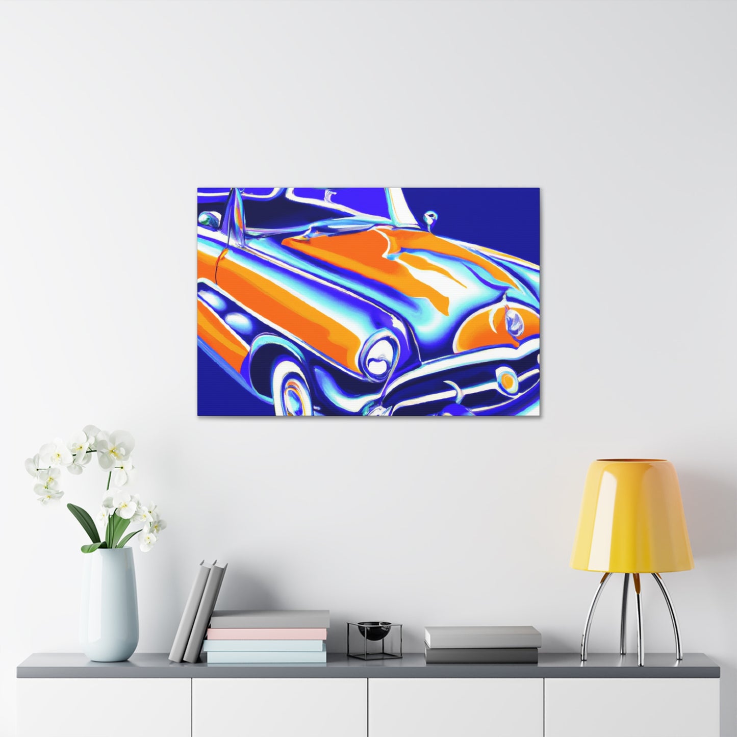 Vintage Thunder Road - Automobile Canvas
