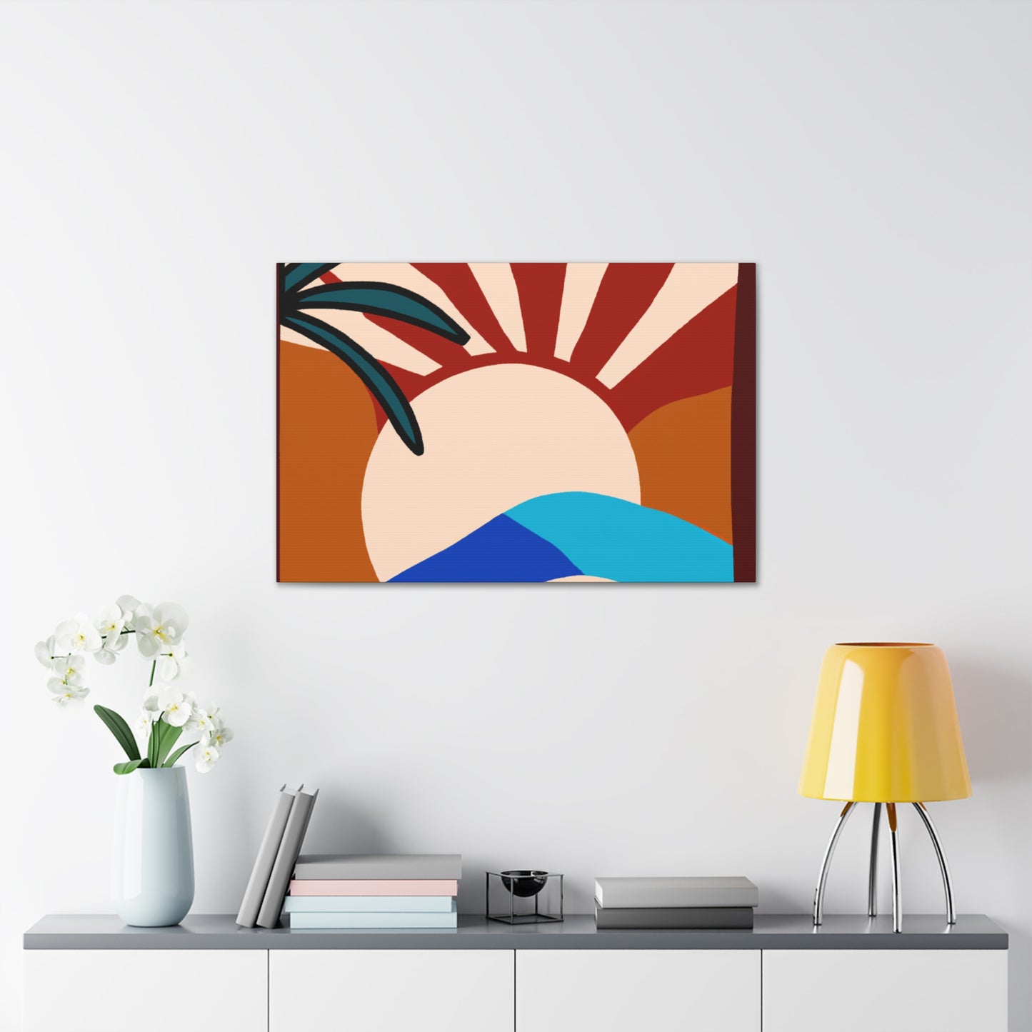 Atomic Reverie- Midcentury - Canvas