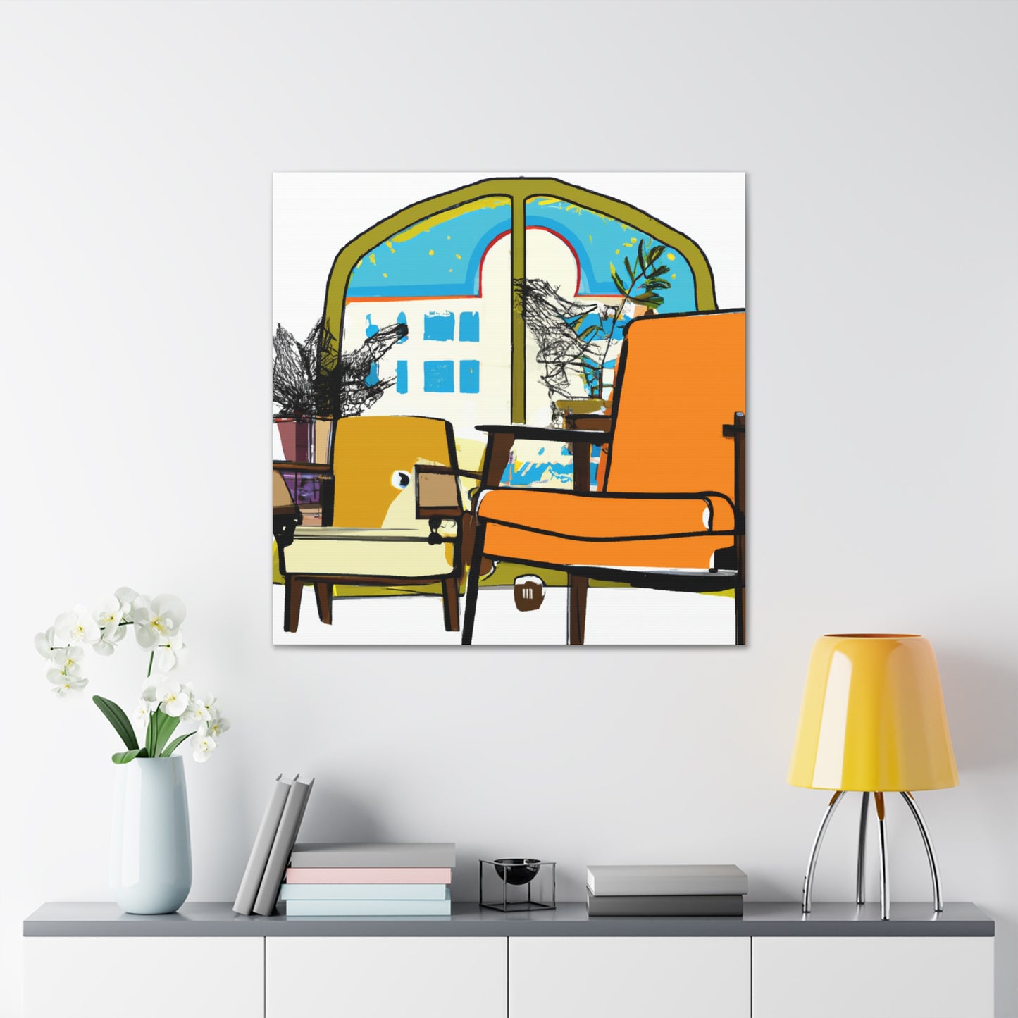 Zen Collage - Midcentury - Canvas