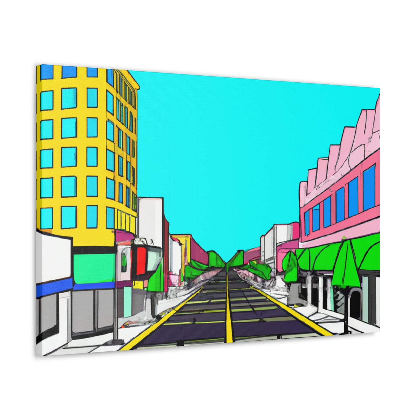 LaLa Way - Architectural Canvas Pop Art