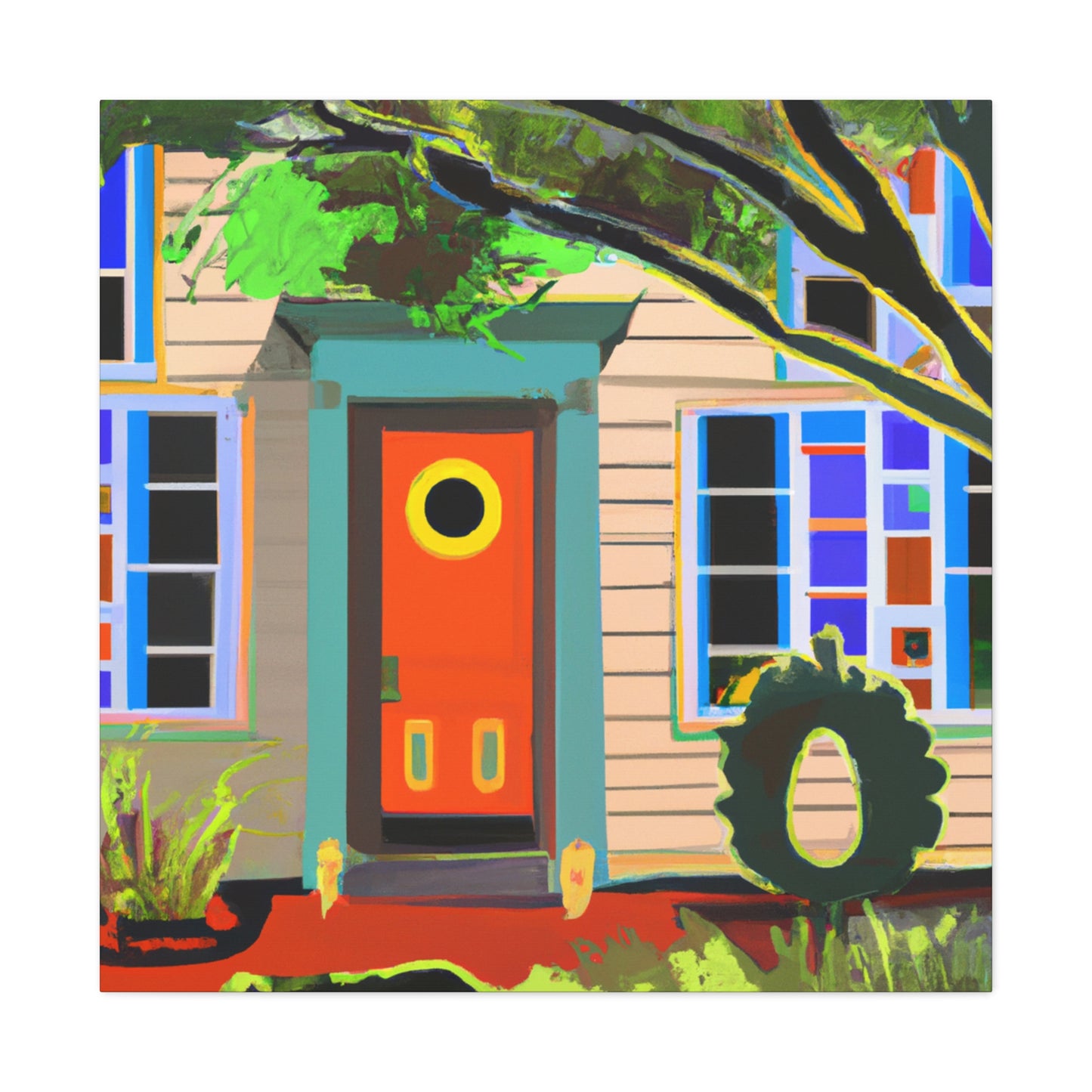 Vibrance Fiddle- Midcentury - Canvas