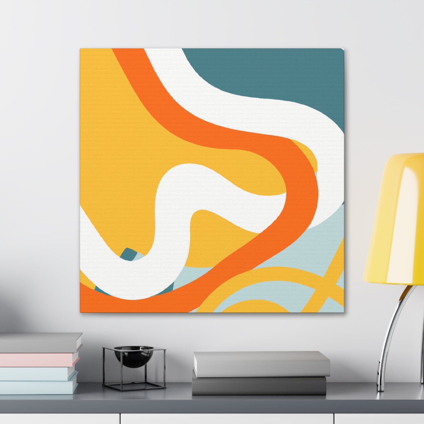 Spiral Swirls - Midcentury - Canvas
