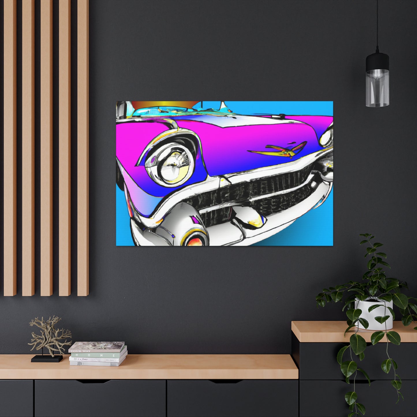 "Classic Car Story" - Automobile Canvas