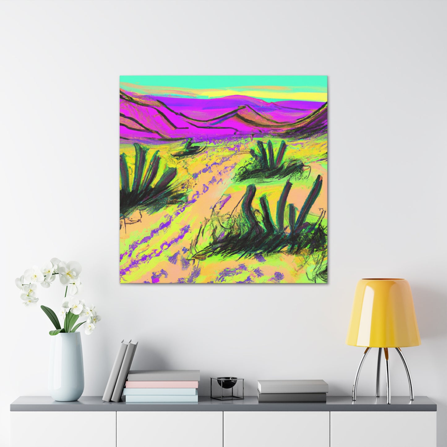 Oasis Mallow - Landscape - Canvas