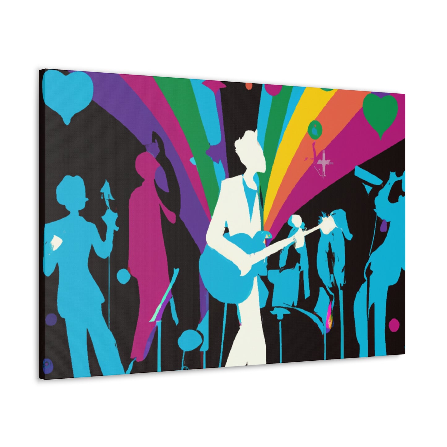 "Electric Blueberry - Retro Music" - Canvas