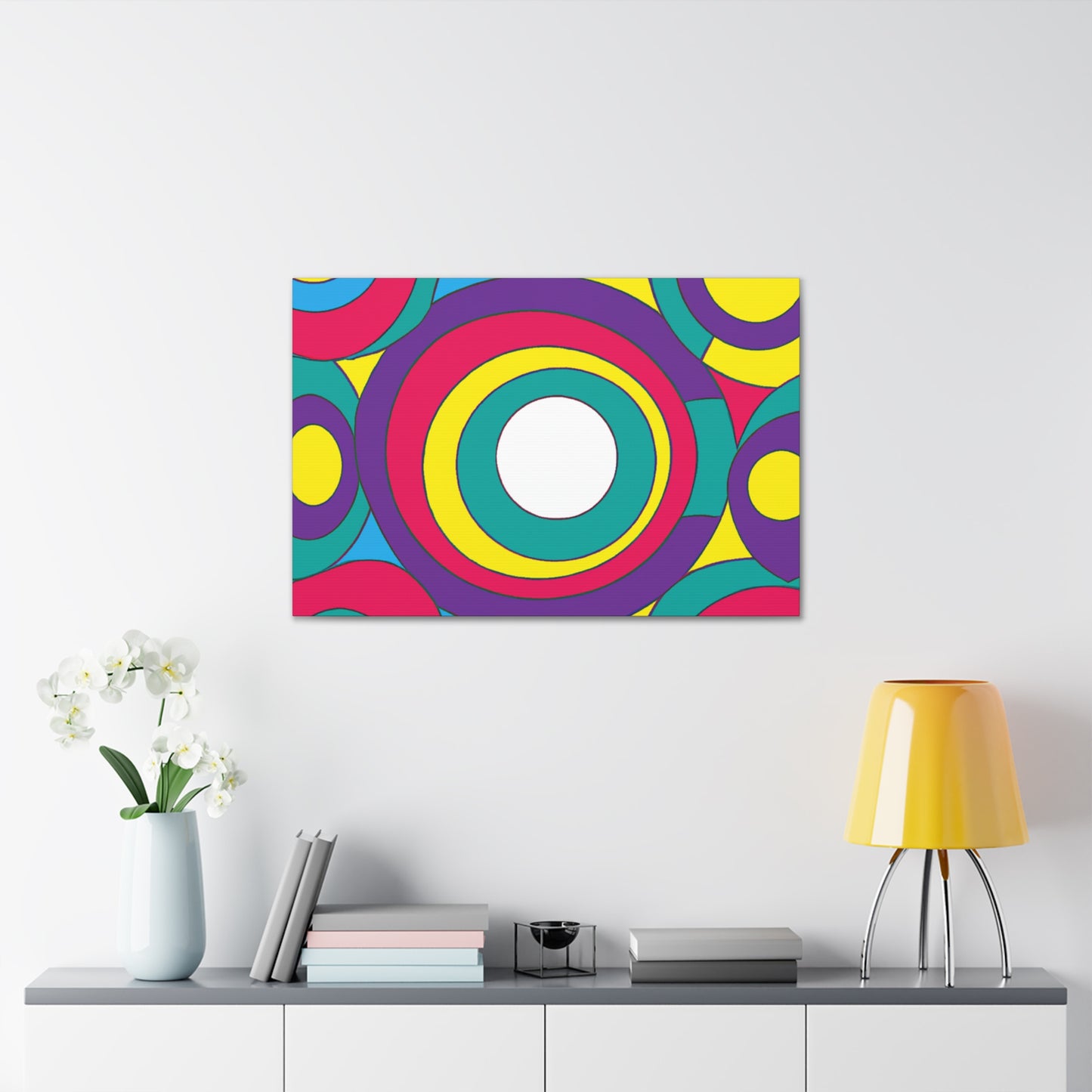 Circular Fury - Midcentury Retro Canvas
