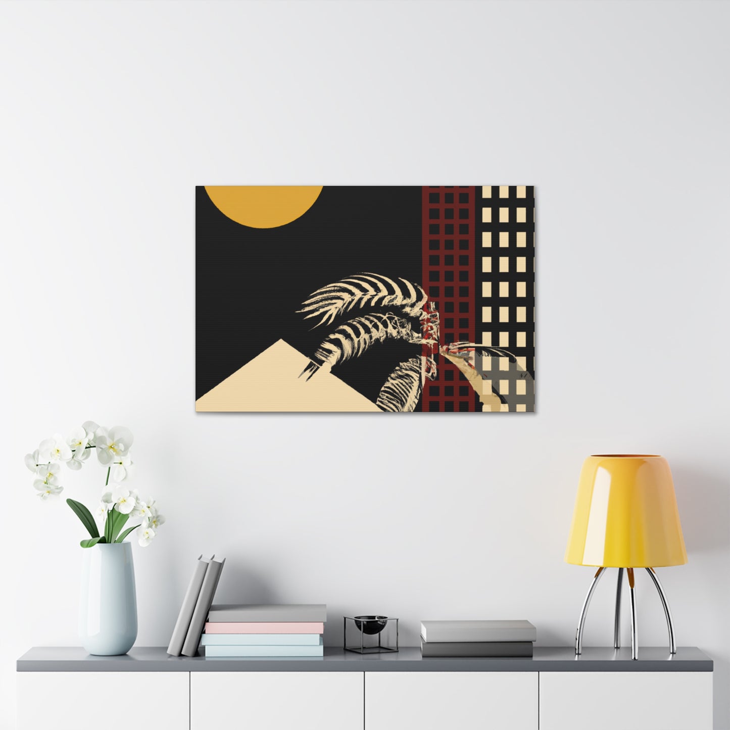 Rounded Dreamscape - Midcentury - Canvas