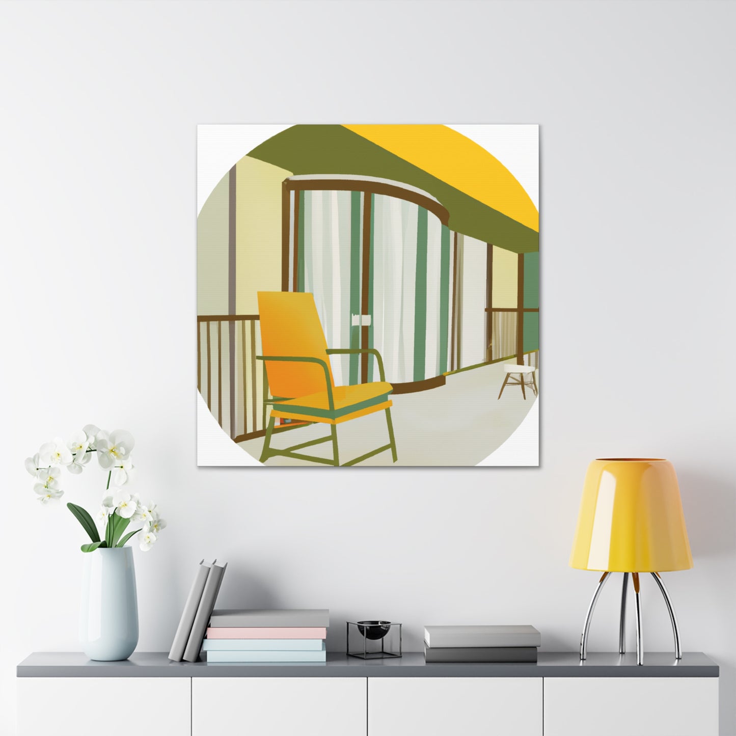 Modern Architectural Splendor - Midcentury - Canvas