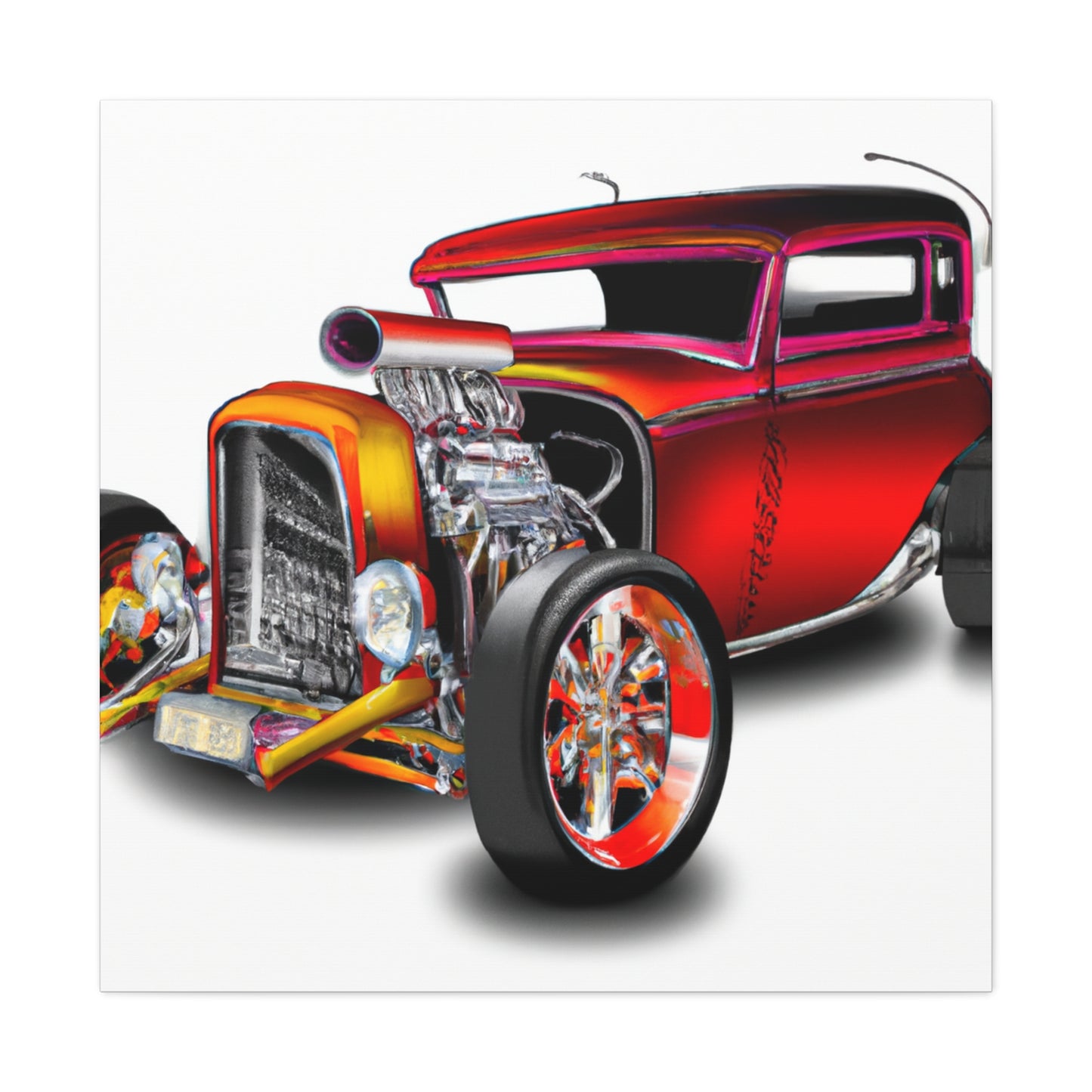 Hot Rod Lightning - Automobile - Canvas