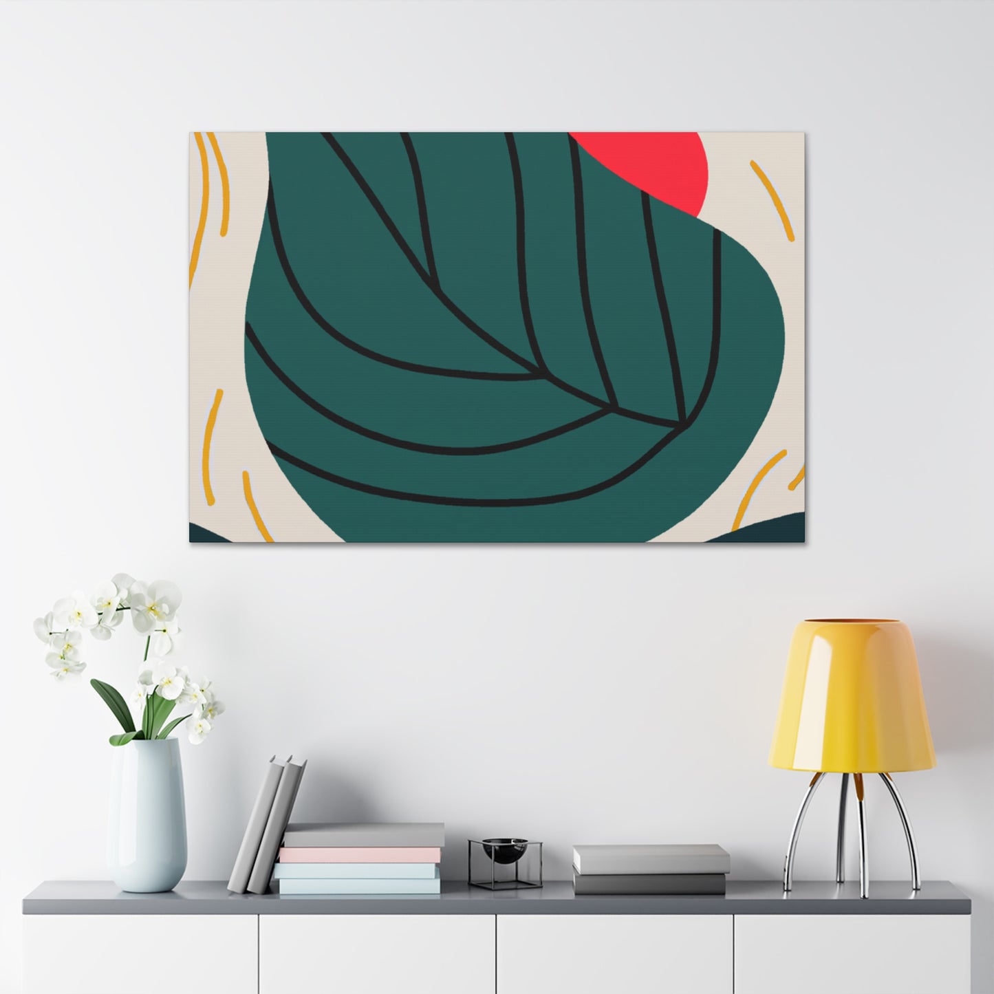 Simplicity Leaf - Minimalism - Canvas