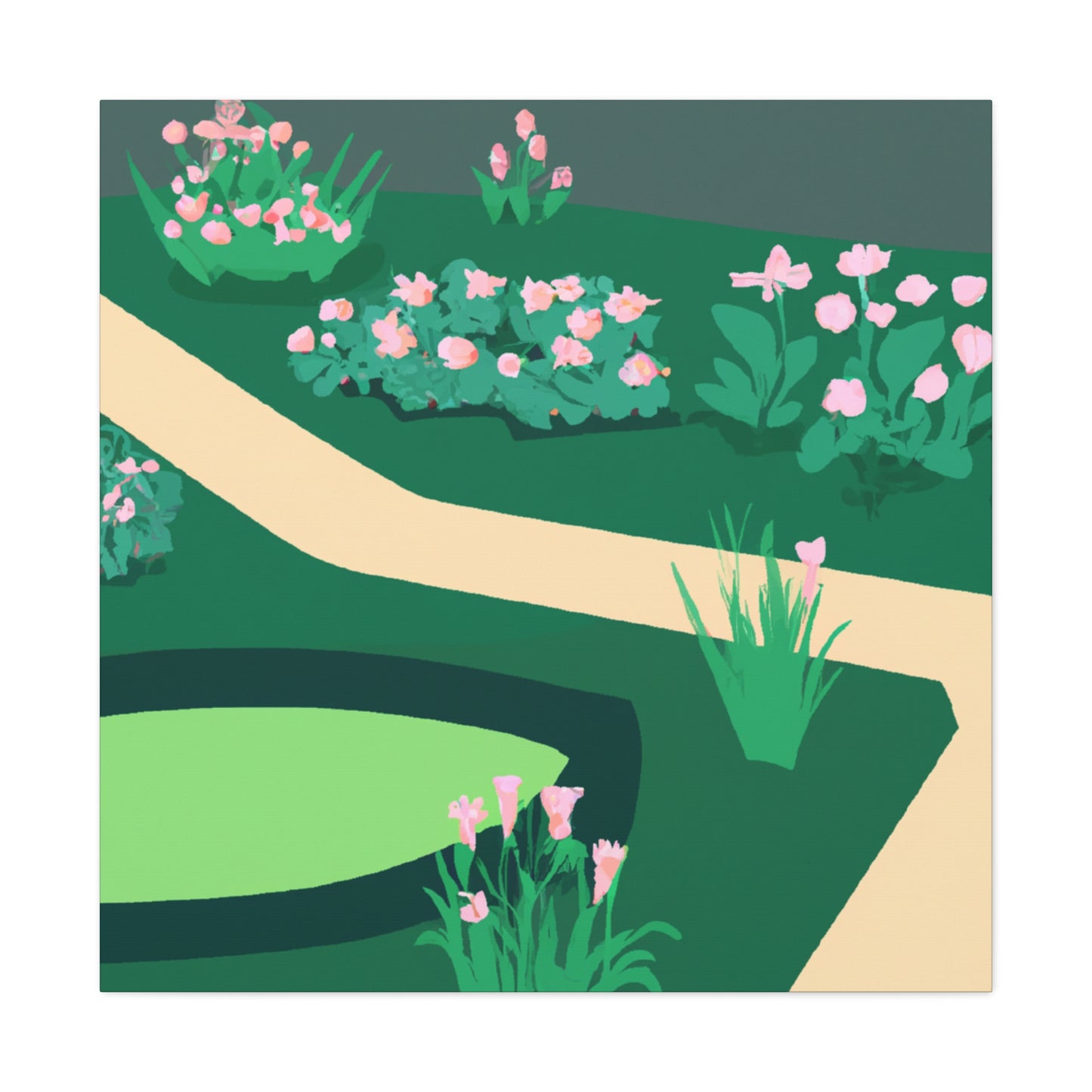 Garden Glitterlandscape - Canvas