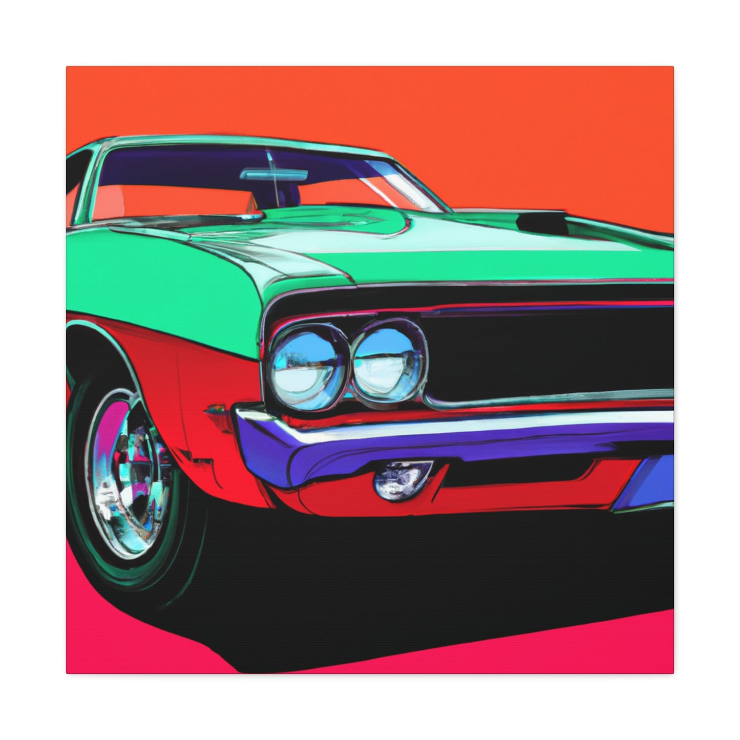 Blaze of Glory - Automobile - Canvas
