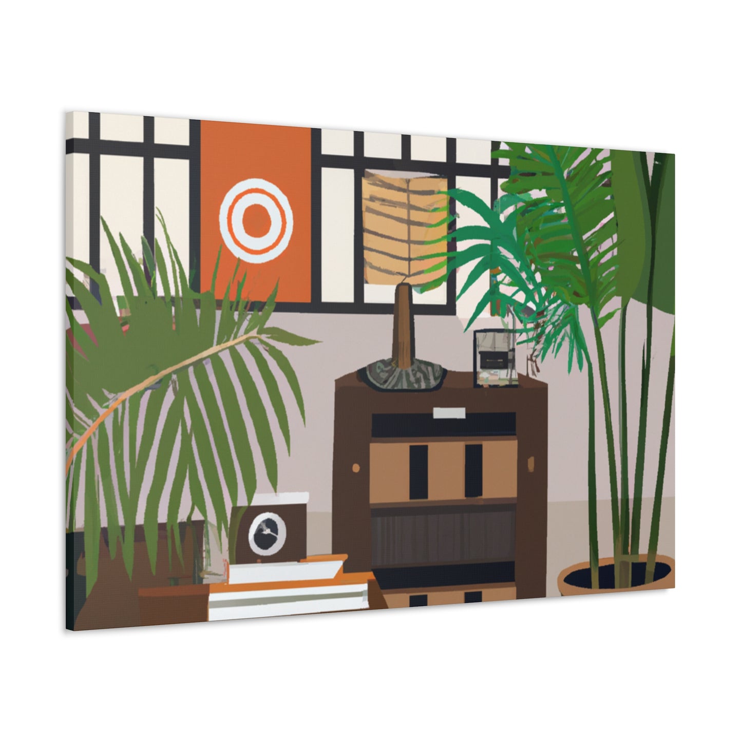 Vivid Blooms - Midcentury - Canvas