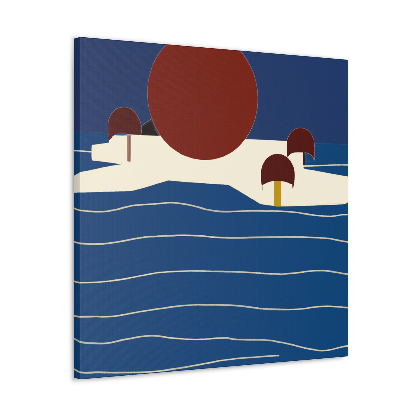 Industrial Sunrise - Midcentury - Canvas