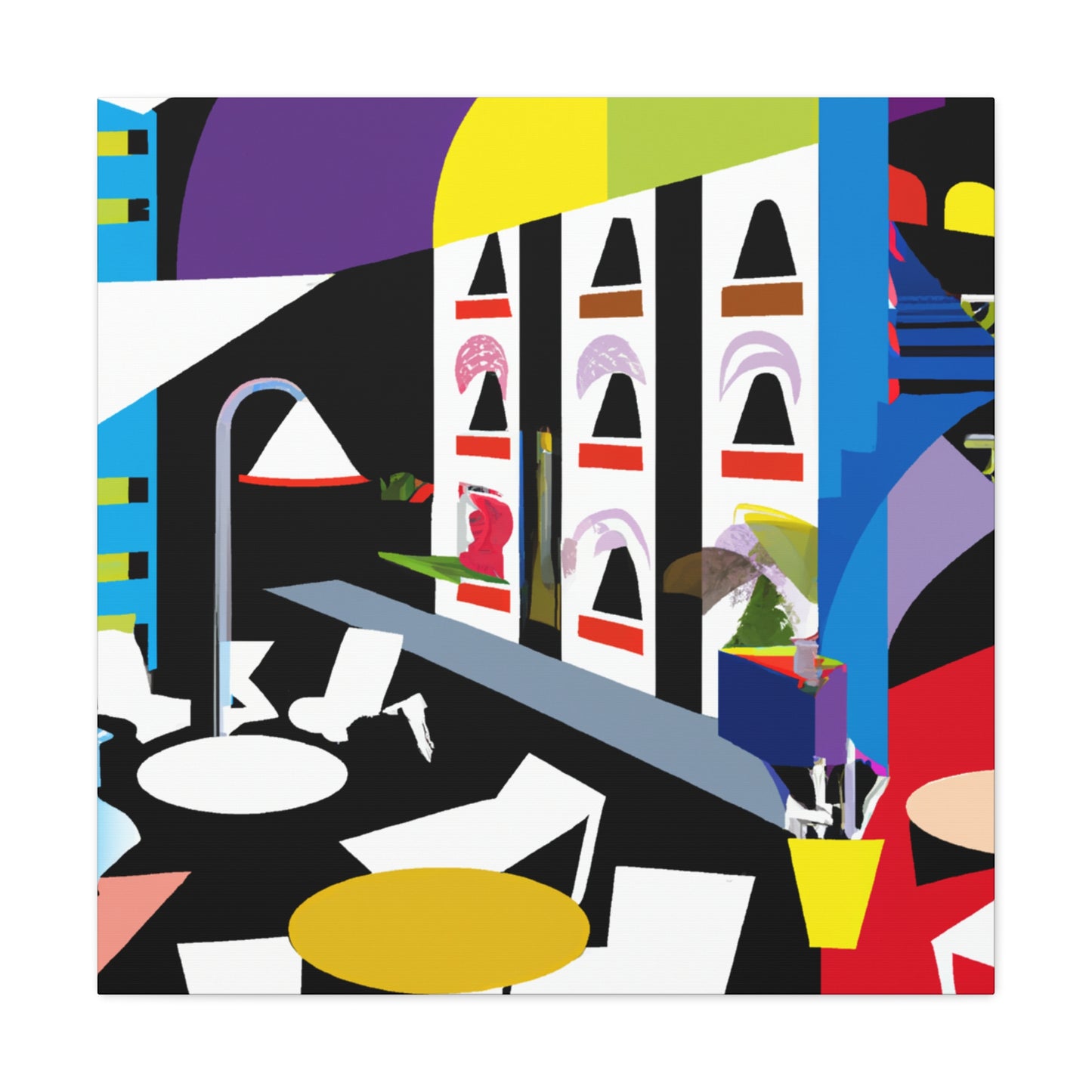 "Atom Splice - Midcentury" - Canvas