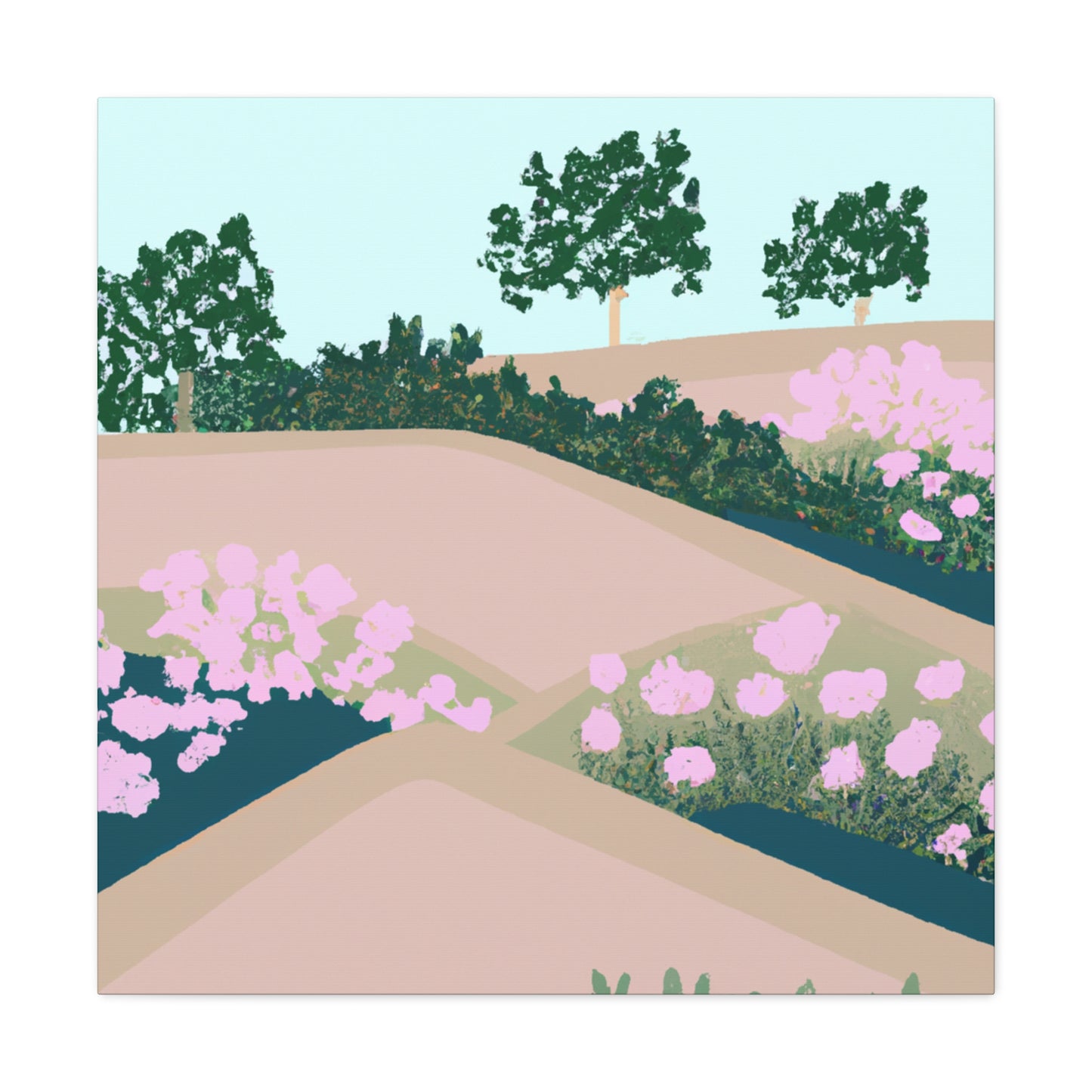 Floral Fantasy - Landscape - Canvas