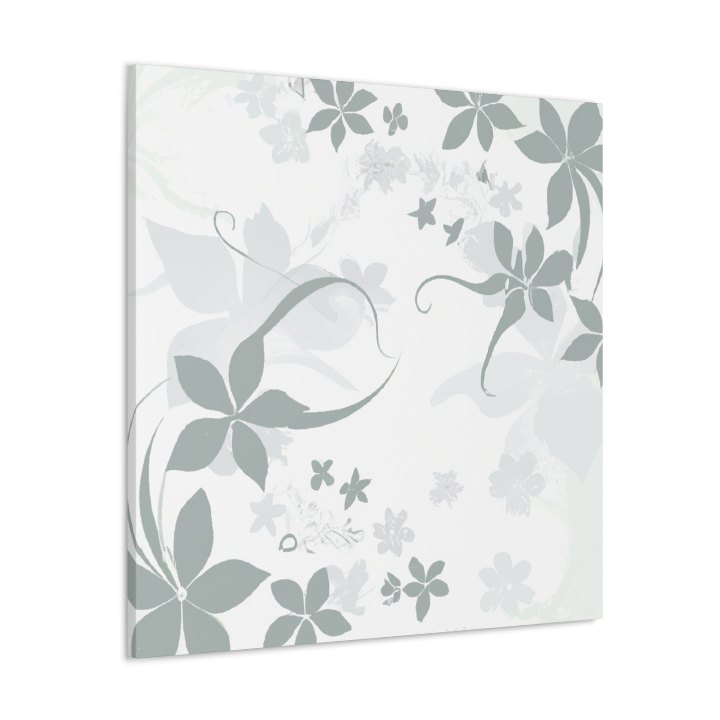 Grey Vine - Floral - Canvas