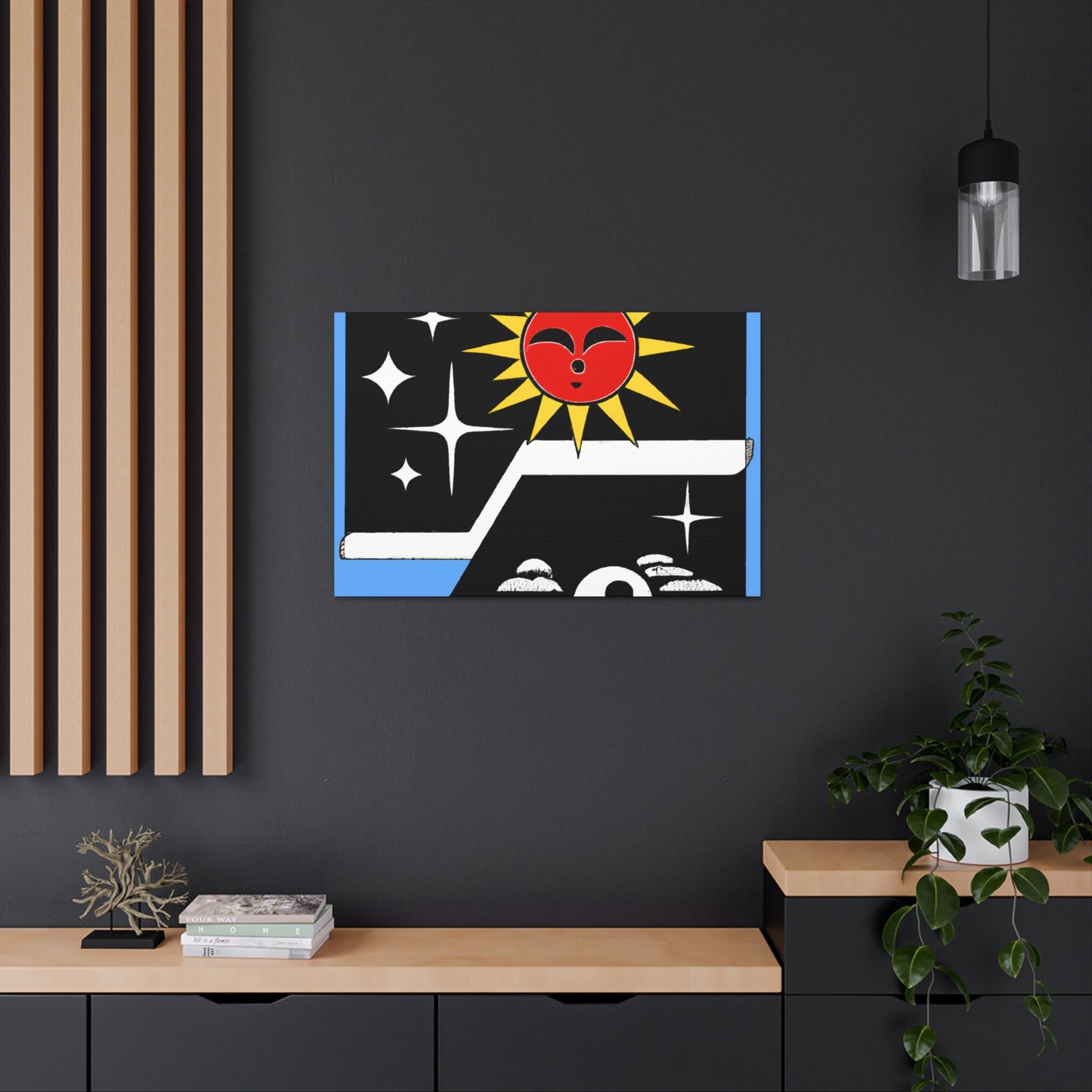 Cottontail Pouncer - Midcentury Canvas