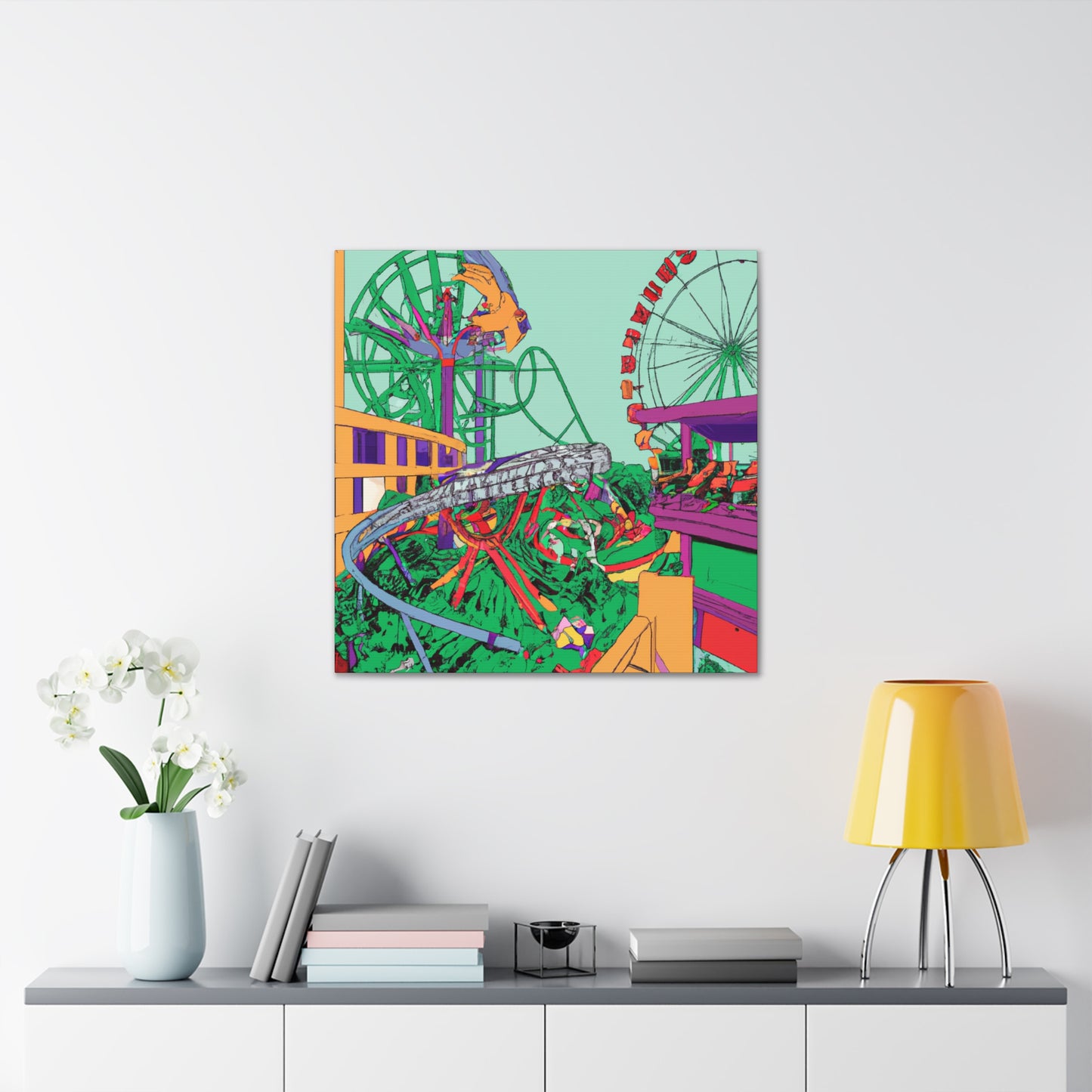 Sunshine Haven - Landscape - Amusement - Canvas
