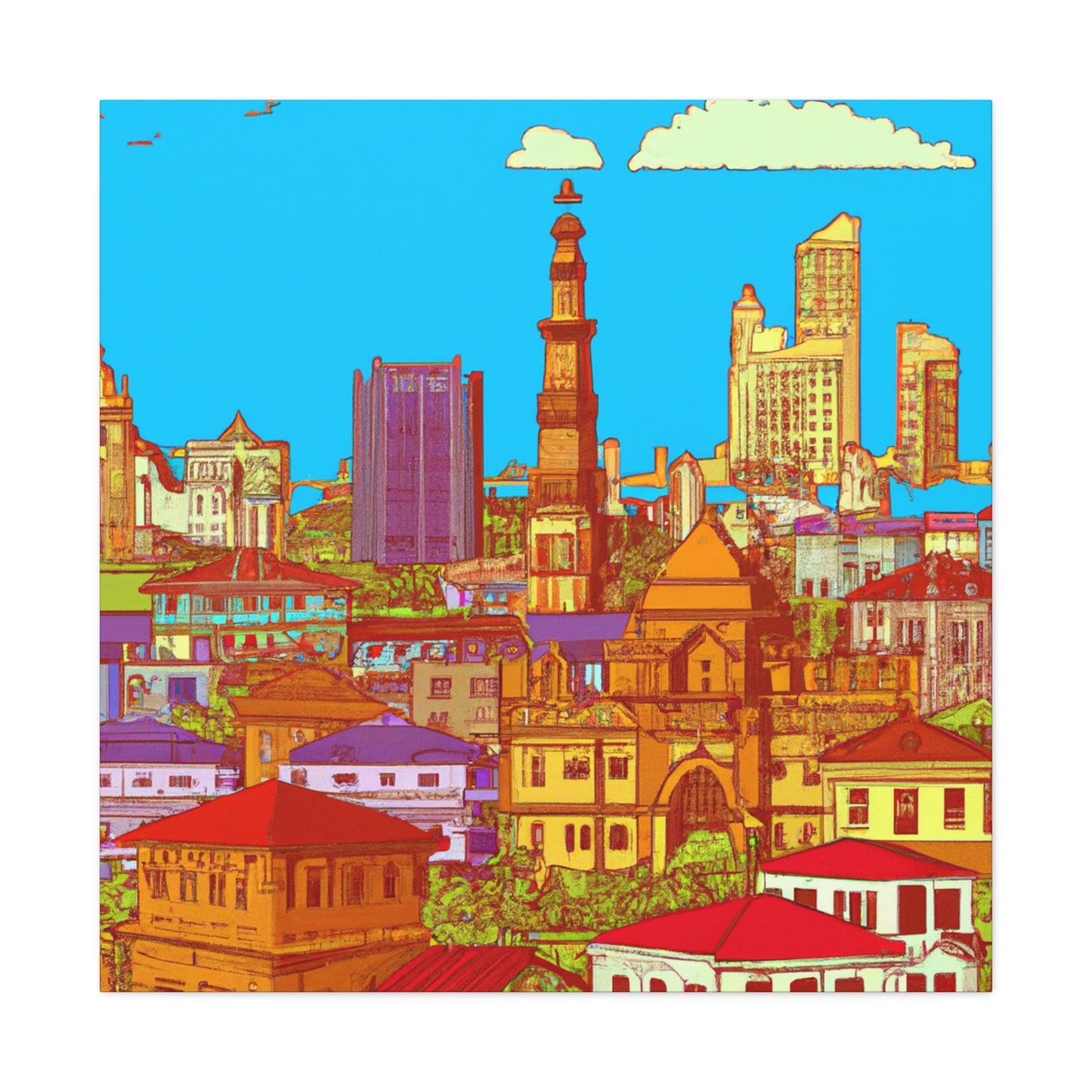 Namaste Delhi - Destination India - Canvas