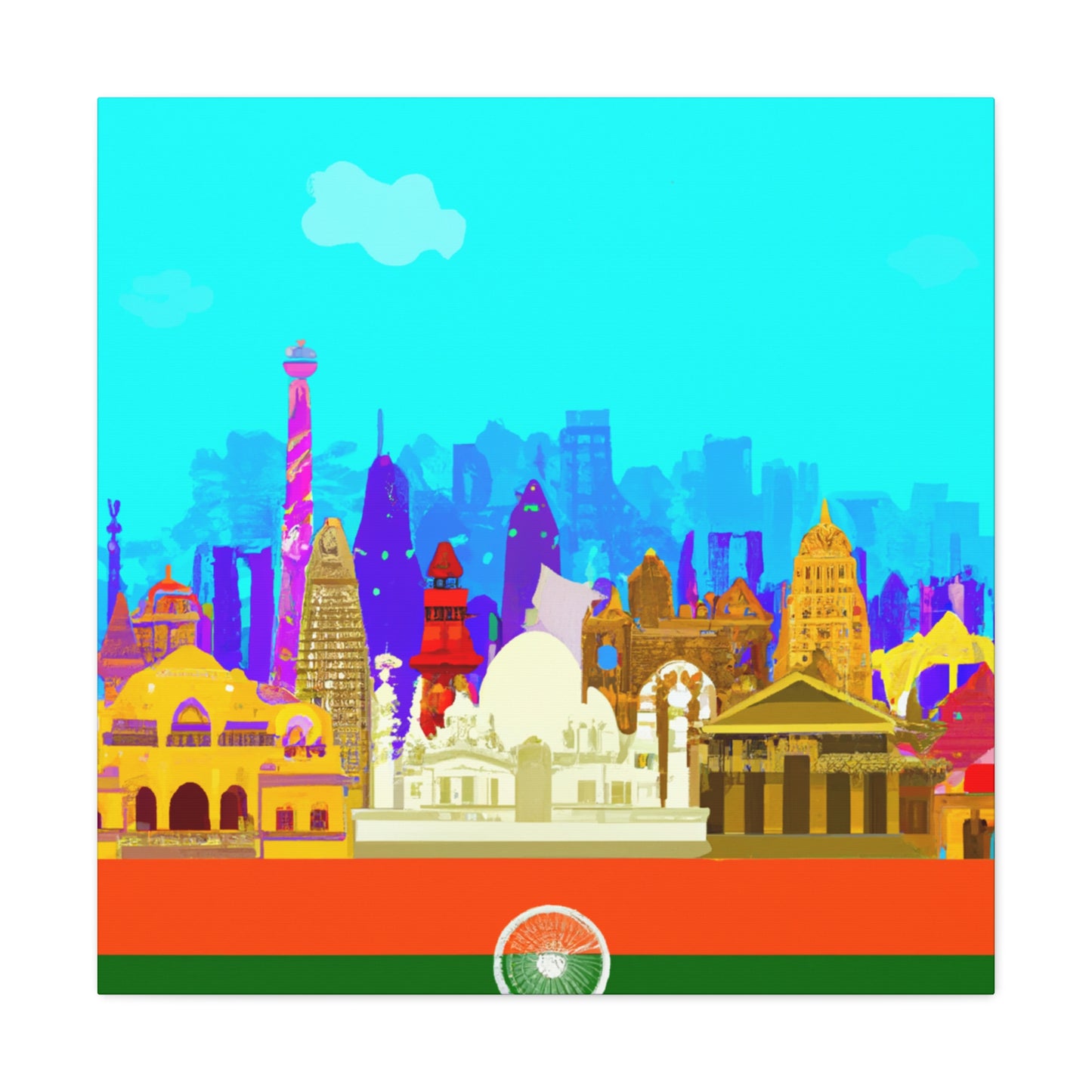 Vibrant Splendour - Destination India - Canvas