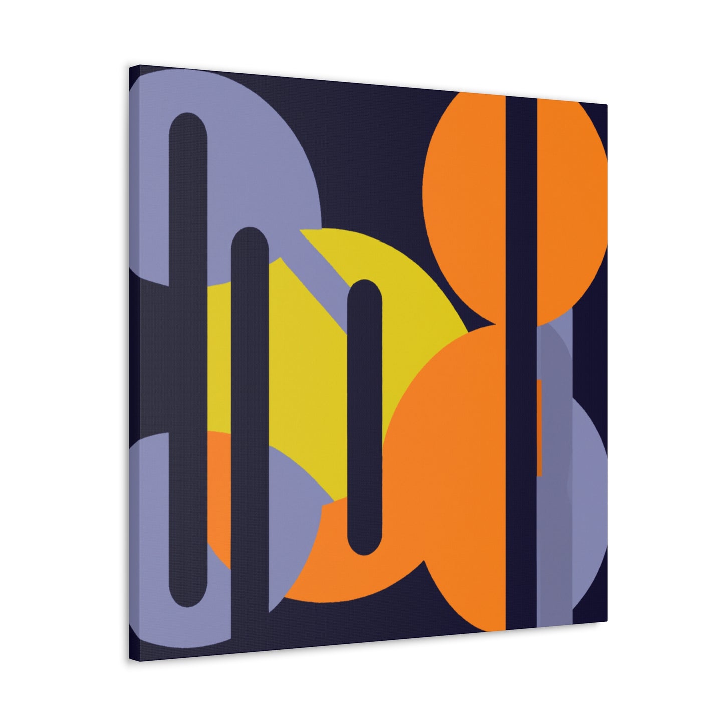 Contrasting Cogs - Midcentury - Canvas