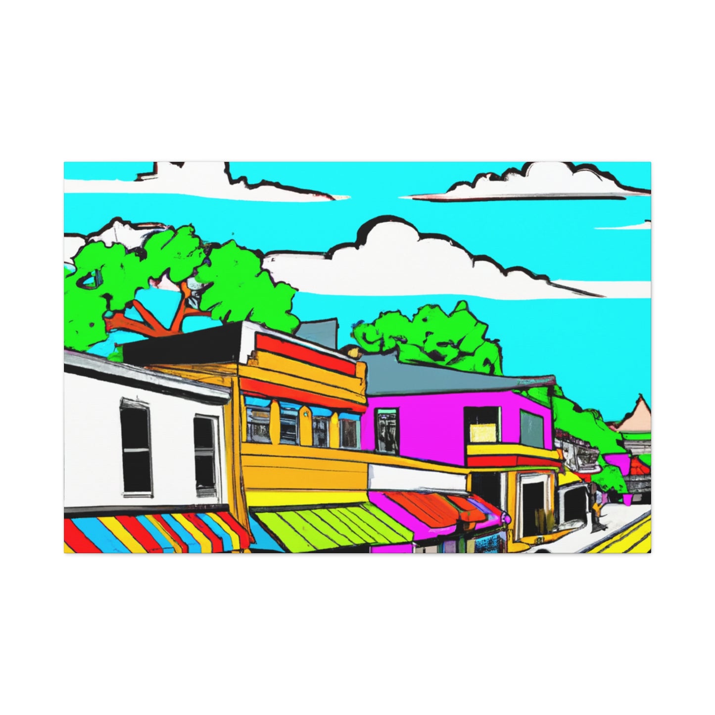 Specialville Avenue - Architectural Canvas Pop Art