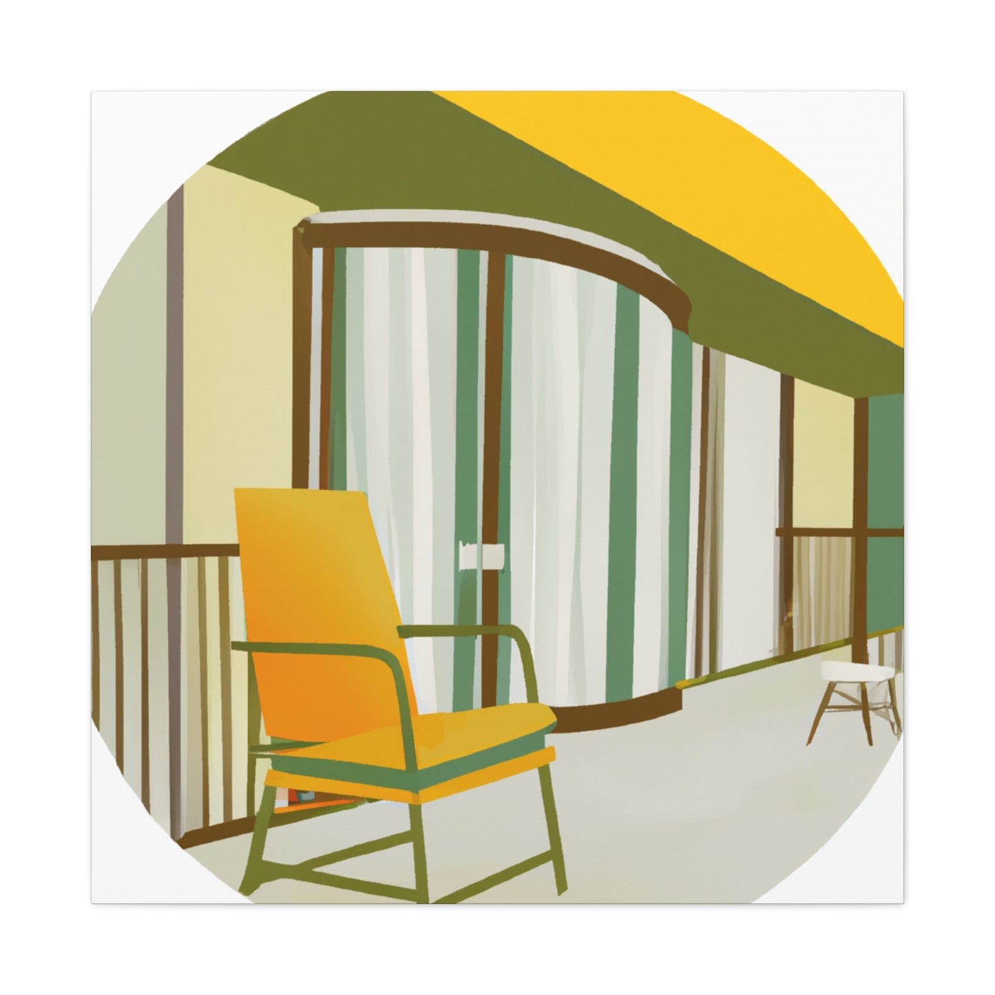 Modern Architectural Splendor - Midcentury - Canvas