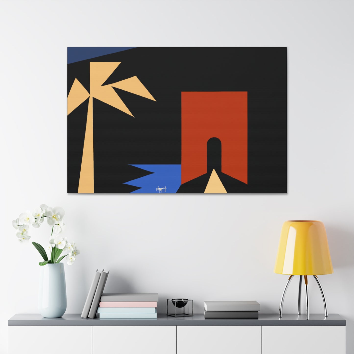Musing Peaks - Midcentury - Canvas
