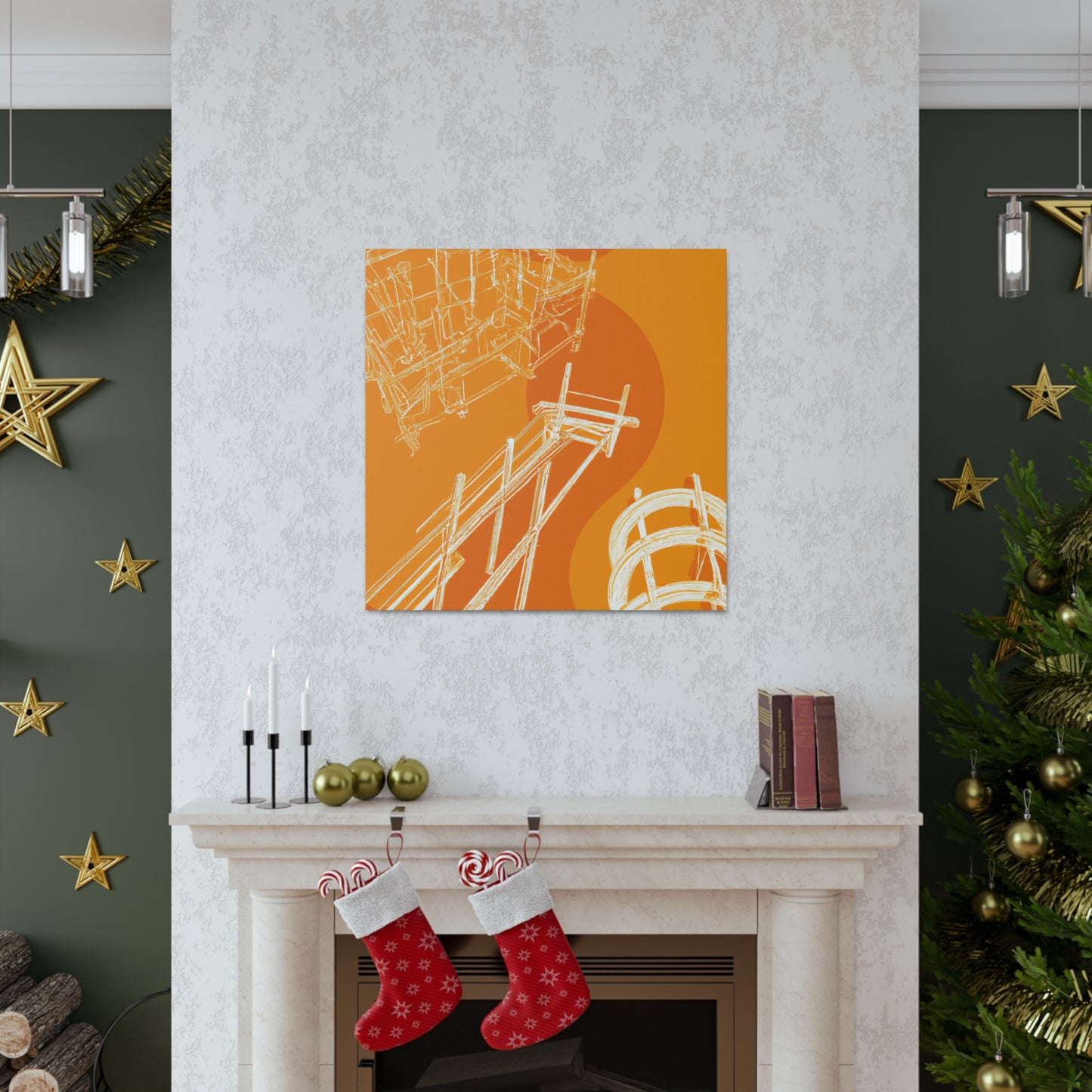 Orange Deck - Canvas - Architectural