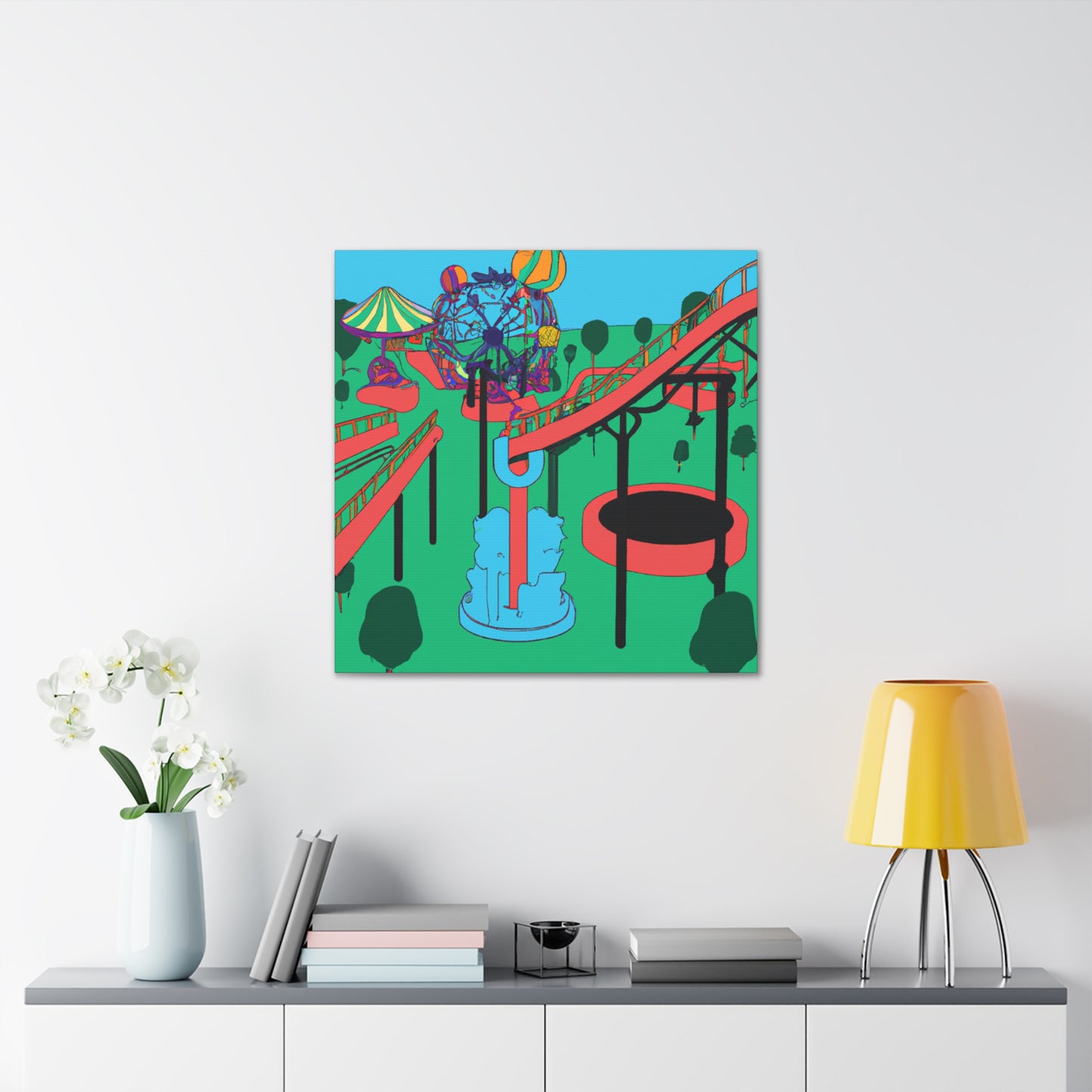 Mystic Meadow-Landscape - Amusement - Canvas