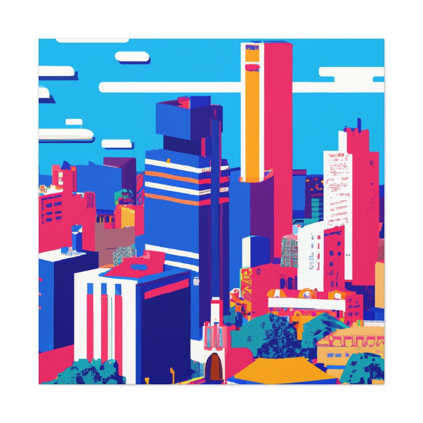 Llama Land - South America - Canvas