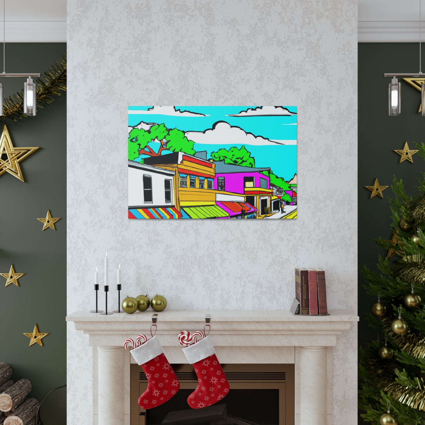 Specialville Avenue - Architectural Canvas Pop Art